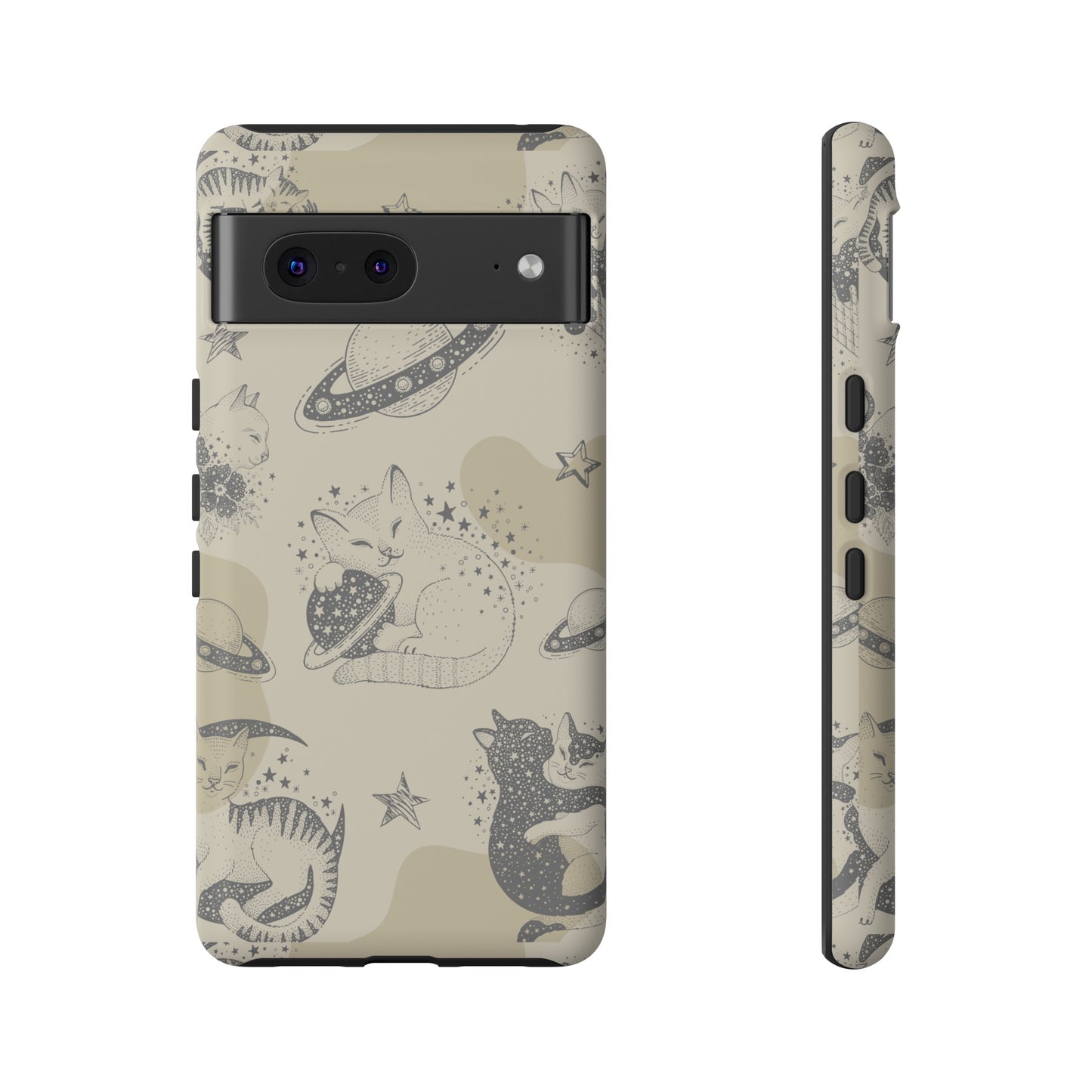 Floating Cosmic Cat Comfort Phone Case | iPhone 15 Plus/ Pro, 14, 13, 12| Google Pixel 7, Pro, 5| Samsung Galaxy S23 All Major Phone Models