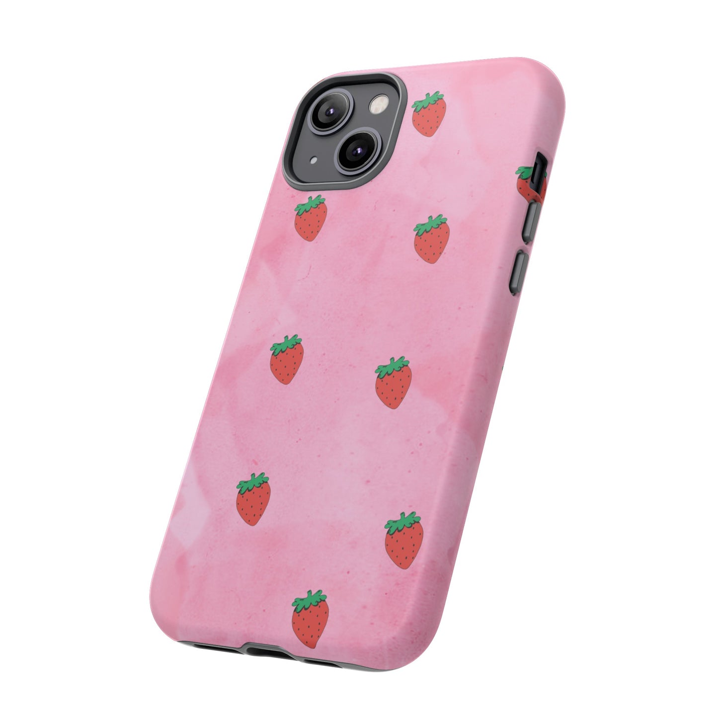 Strawberry Wallpaper Phone Case | iPhone 15 Plus/ Pro, 14, 13, 12| Google Pixel 7, Pro, 5| Samsung Galaxy S23 All Major Phone Models