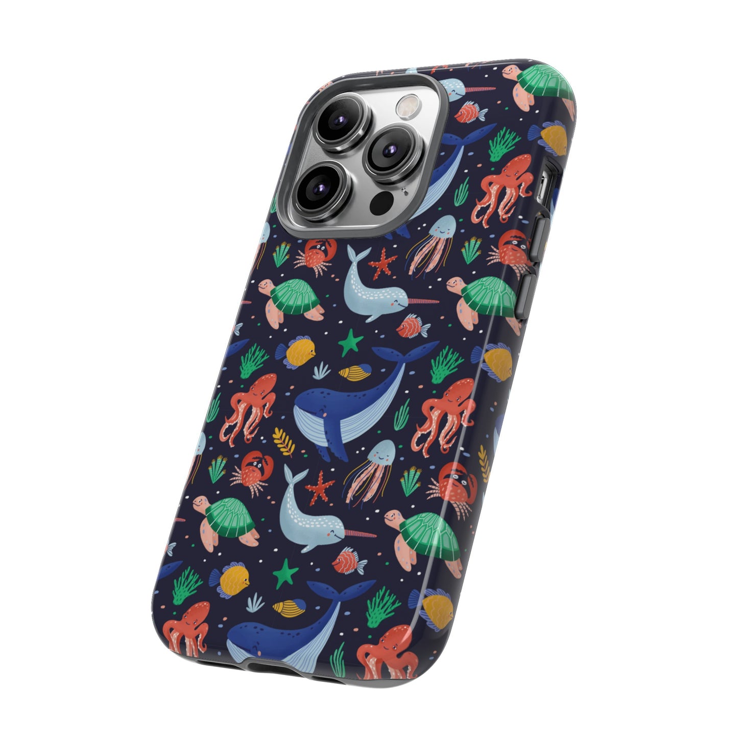 Sea Creatures Wallpaper Phone Case | iPhone 15 Plus/ Pro, 14, 13, 12| Google Pixel 7, Pro, 5| Samsung Galaxy S23 All Major Phone Models