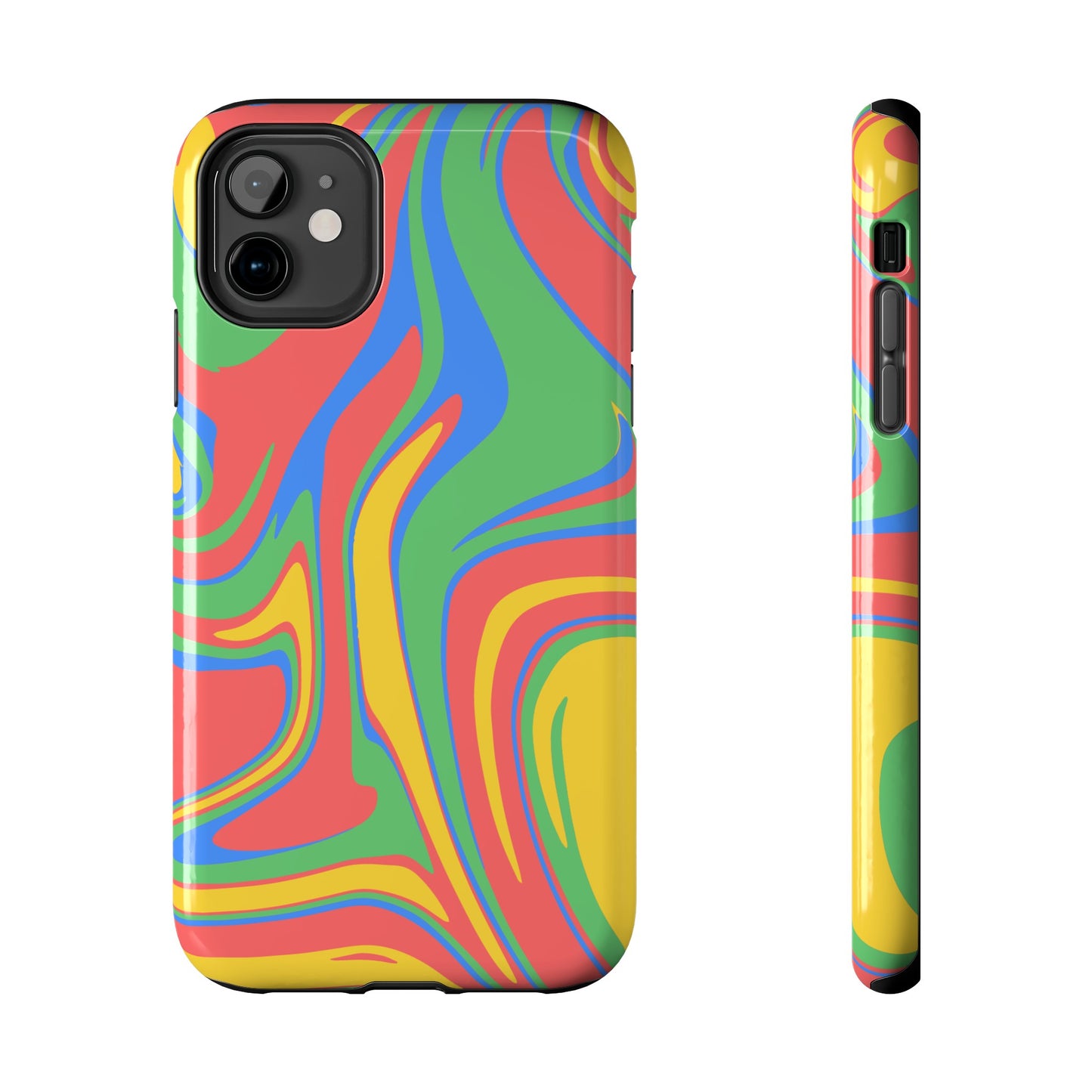 Colourful Marble Phone Case | iPhone 15 Plus/ Pro, 14, 13, 12|