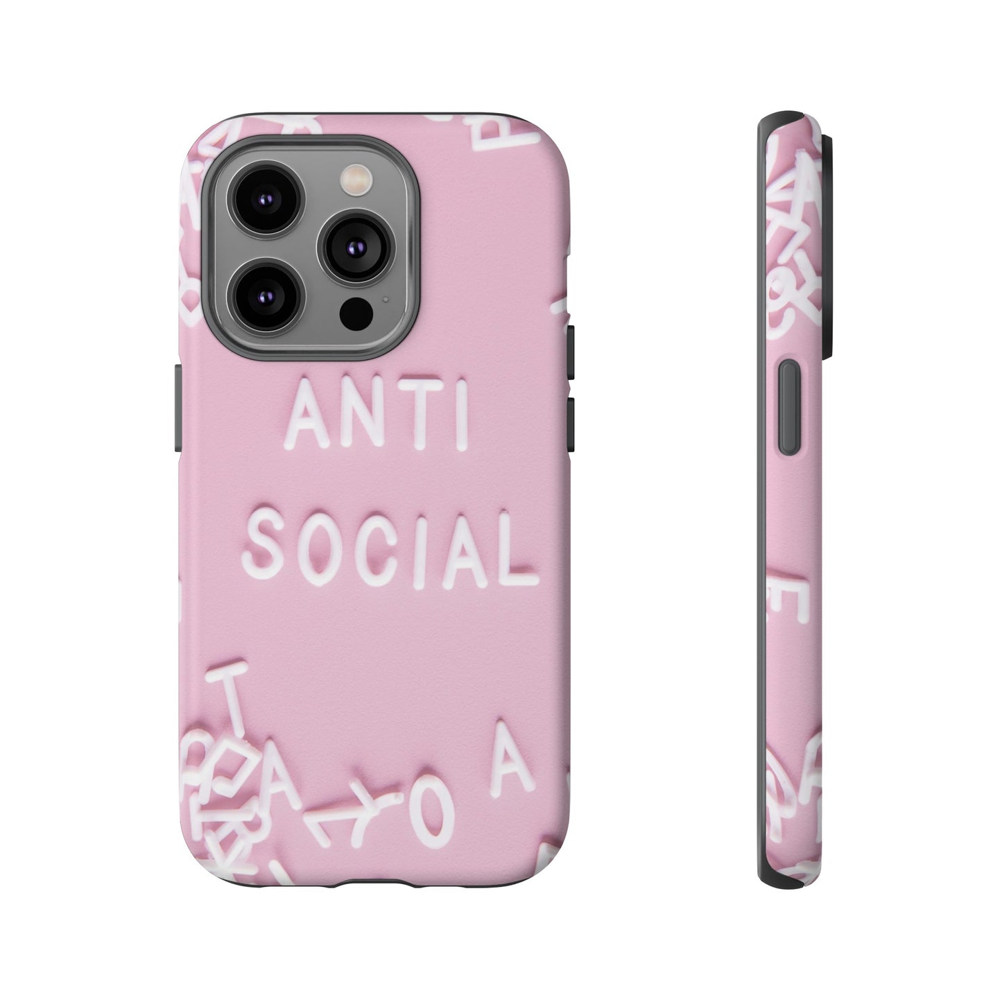 Anti Social Phone Case | iPhone 15 Plus/ Pro, 14, 13, 12| Google Pixel 7, Pro, 5| Samsung Galaxy S23 All Major Phone Models