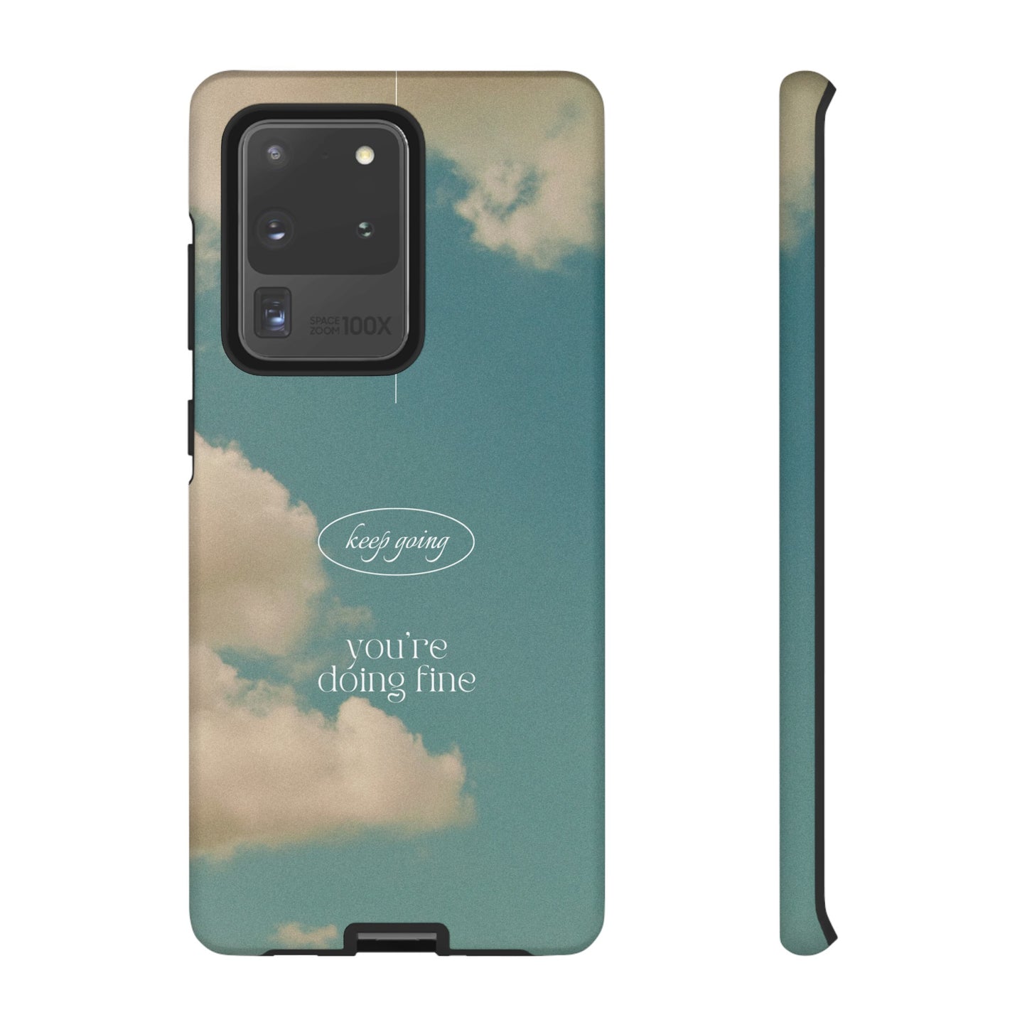 Keep Going You're Doing Fine Wallpaper Phone Case | iPhone 15 Plus/ Pro, 14, 13, 12| Google Pixel 7, Pro, 5| Samsung Galaxy S23 All Major Phone Models