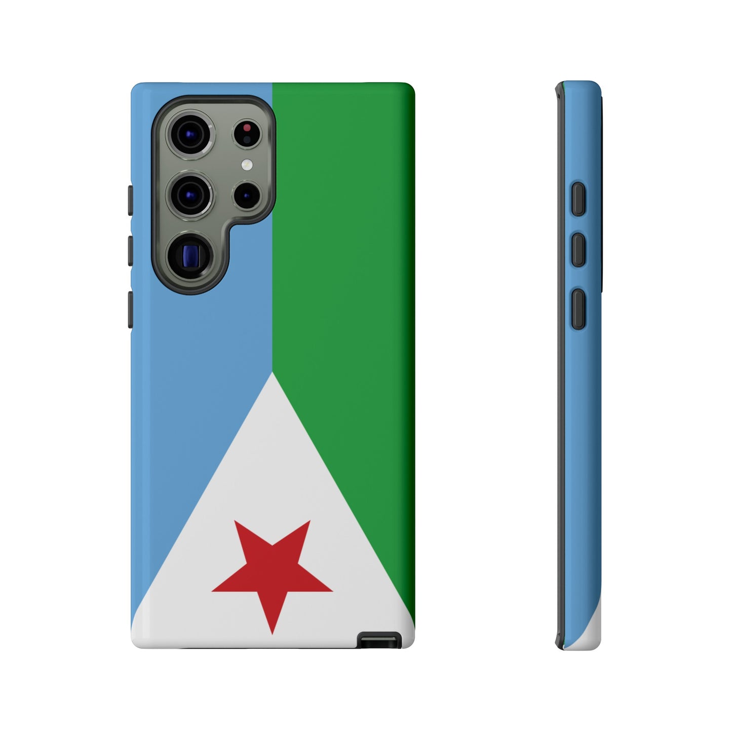 Djibouti Flag Phone Case | iPhone 15 Plus/ Pro, 14, 13, 12| Google Pixel 7, Pro, 5| Samsung Galaxy S23 All Major Phone Models