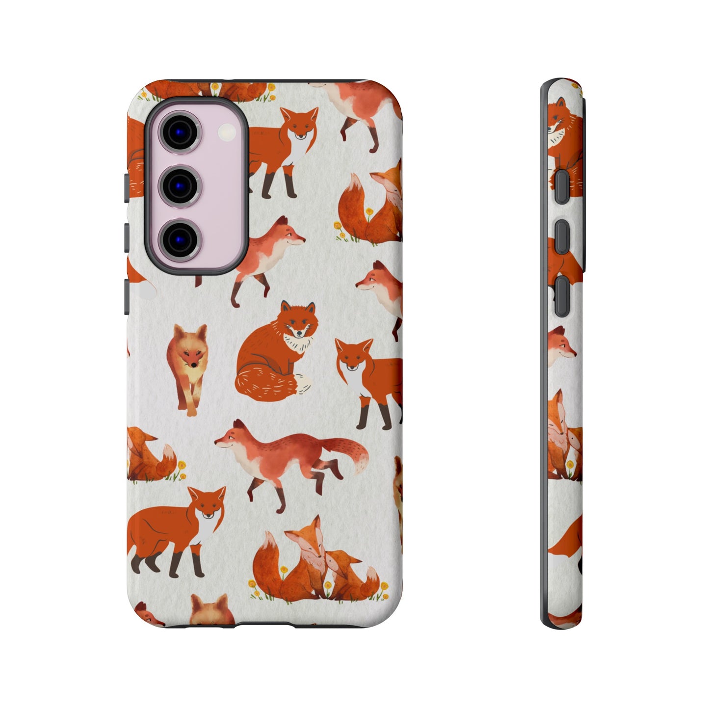 Foxes Wallpaper Phone Case | iPhone 15 Plus/ Pro, 14, 13, 12| Google Pixel 7, Pro, 5| Samsung Galaxy S23 All Major Phone Models