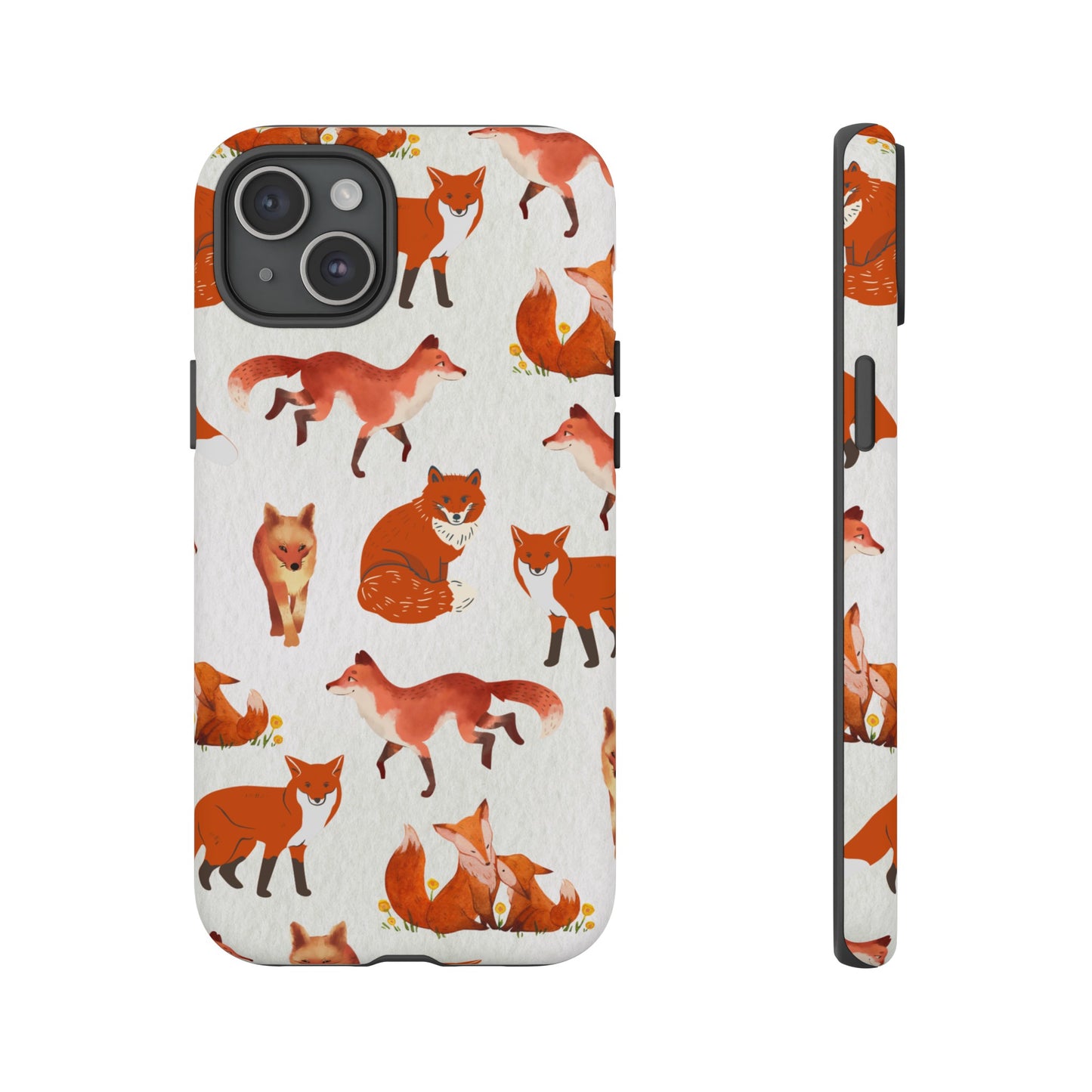 Foxes Wallpaper Phone Case | iPhone 15 Plus/ Pro, 14, 13, 12| Google Pixel 7, Pro, 5| Samsung Galaxy S23 All Major Phone Models