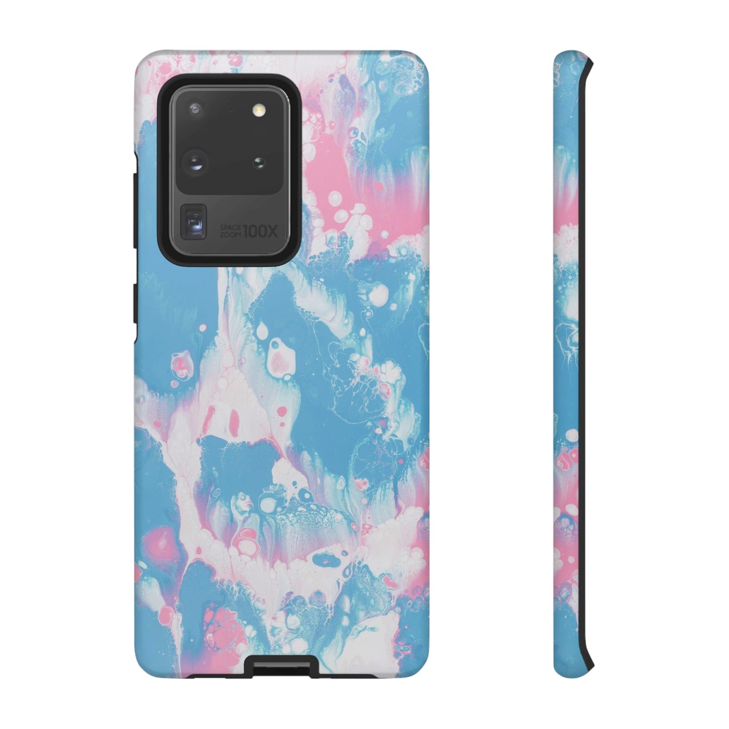 Baby Pink & Blue Resin Inspired Phone Case |iPhone 15 Plus/ Pro, 14, 13, 12|Google Pixel 7, Pro, 5|Samsung Galaxy S23 All Major Phone Models