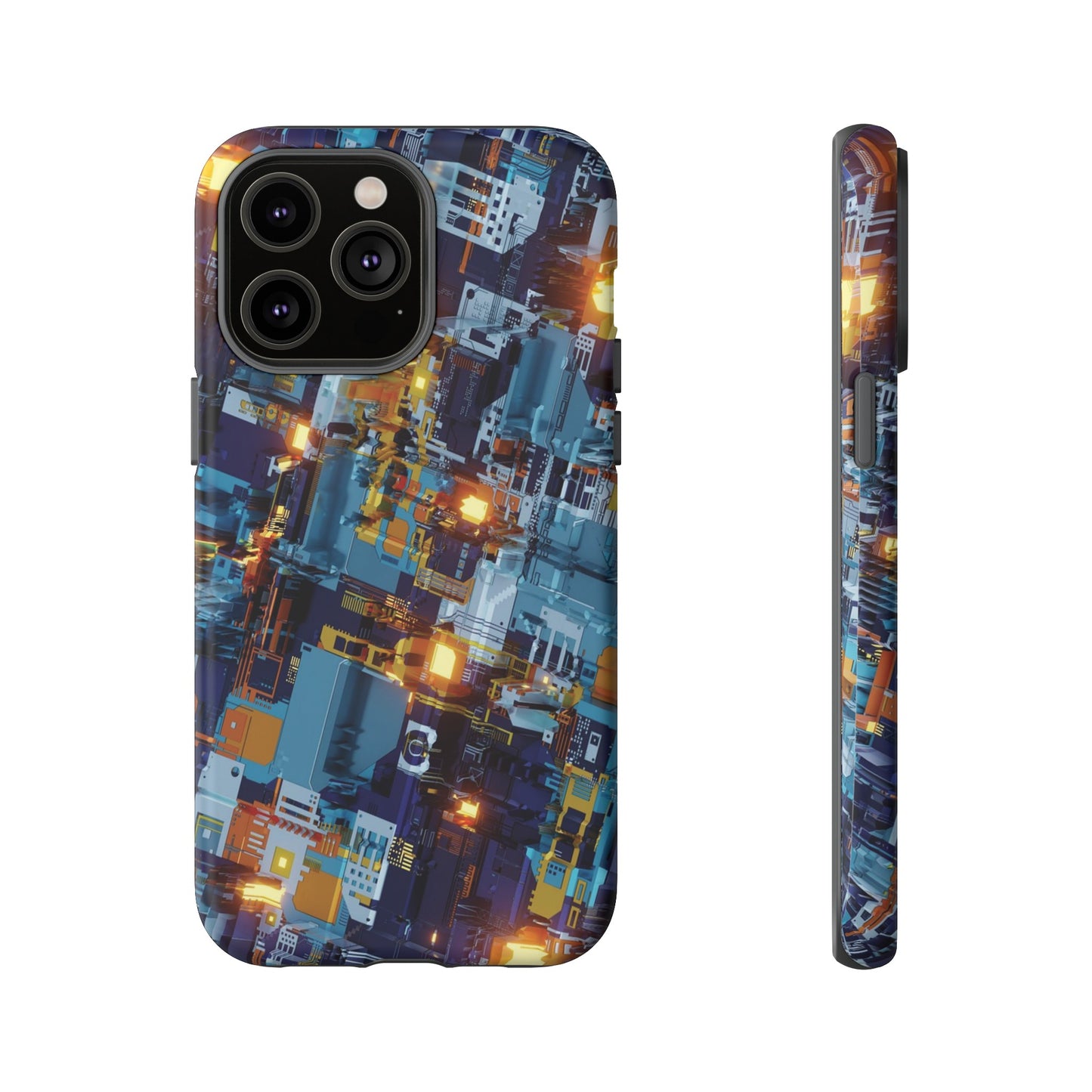 Computer Circuit Board Wallpaper Phone Case | iPhone 15 Plus/ Pro, 14, 13, 12| Google Pixel 7, Pro, 5| Samsung Galaxy S23 All Major Phone Models