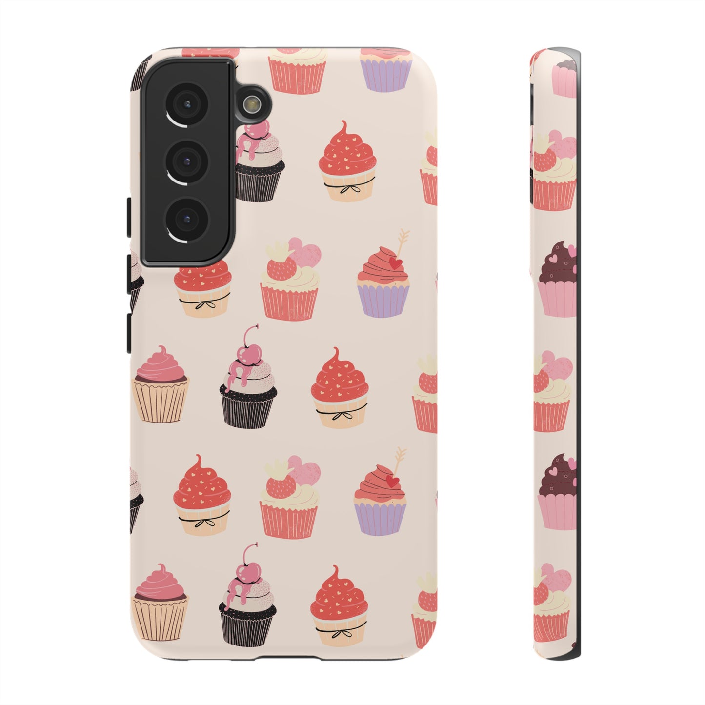 Cupcake Collage Wallpaper Phone Case | iPhone 15 Plus/ Pro, 14, 13, 12| Google Pixel 7, Pro, 5| Samsung Galaxy S23 All Major Phone Models