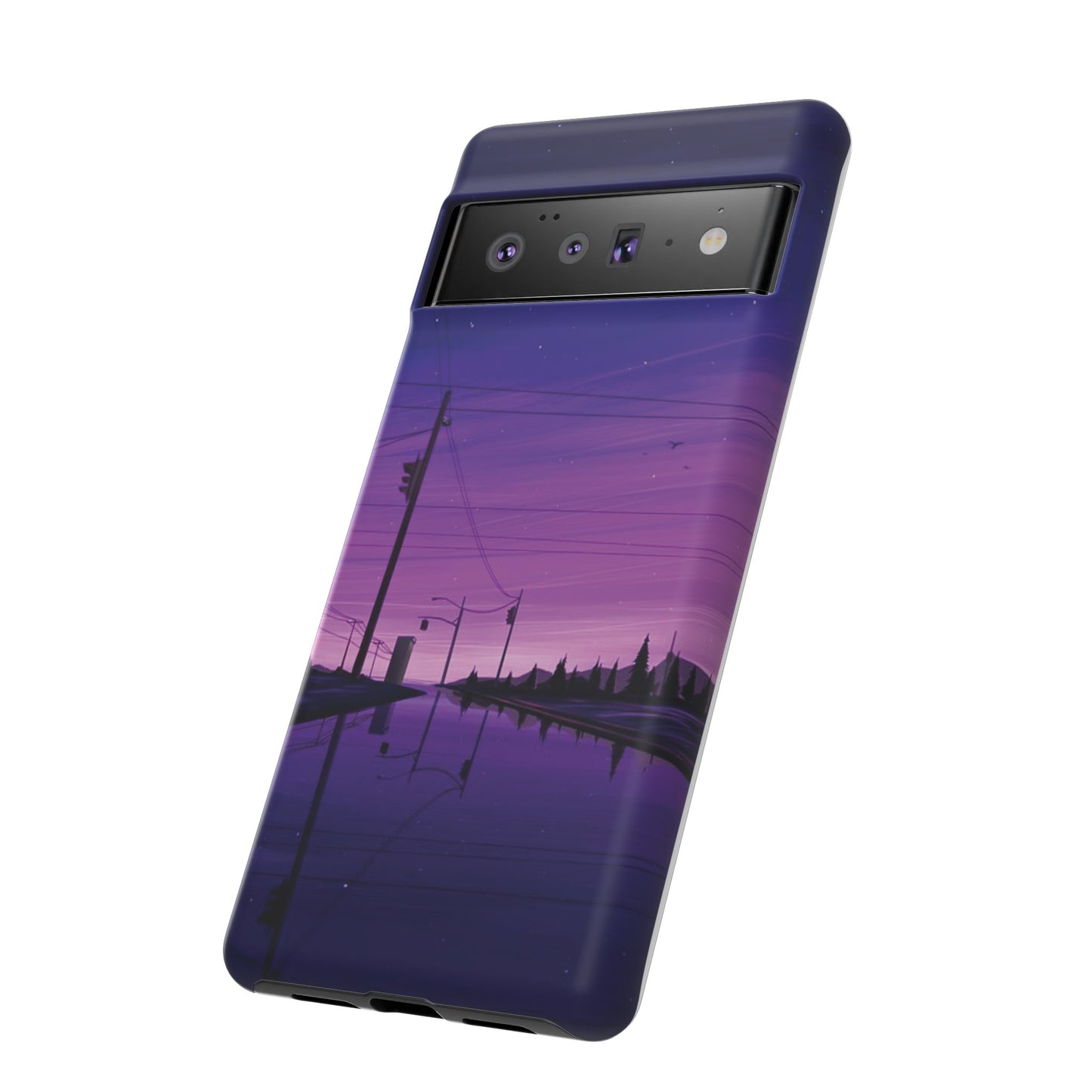 Purple Night Sky Wallpaper Phone Case | iPhone 15 Plus/ Pro, 14, 13, 12| Google Pixel 7, Pro, 5| Samsung Galaxy S23 All Major Phone Models