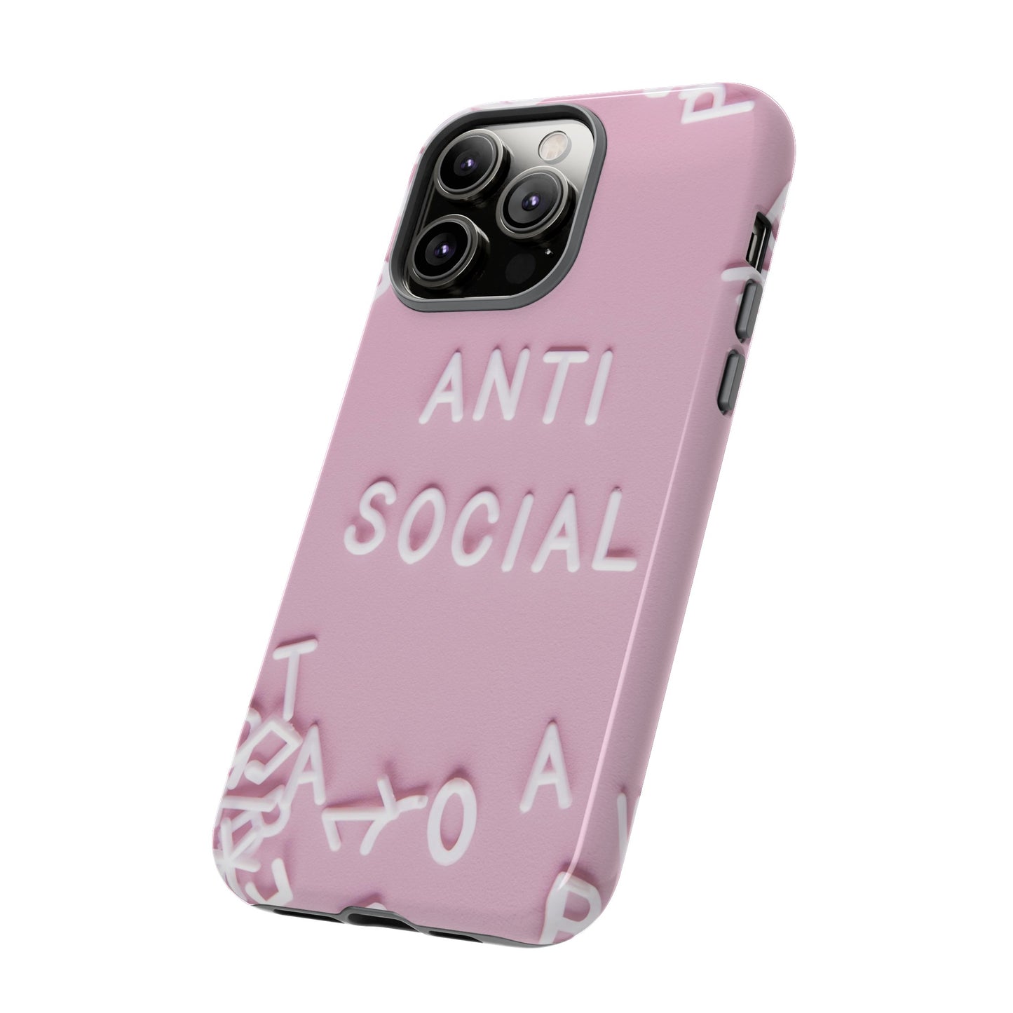 Anti Social Phone Case | iPhone 15 Plus/ Pro, 14, 13, 12| Google Pixel 7, Pro, 5| Samsung Galaxy S23 All Major Phone Models