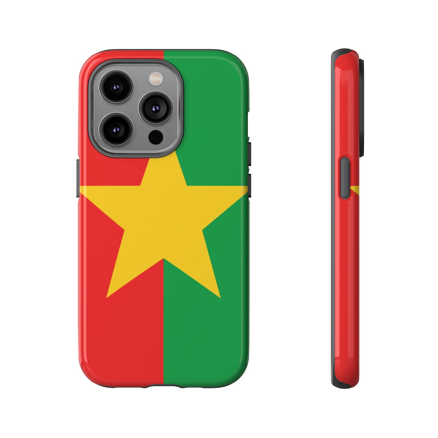 Burkina Faso Flag Phone Case | iPhone 15 Plus/ Pro, 14, 13, 12| Google Pixel 7, Pro, 5| Samsung Galaxy S23 All Major Phone Models