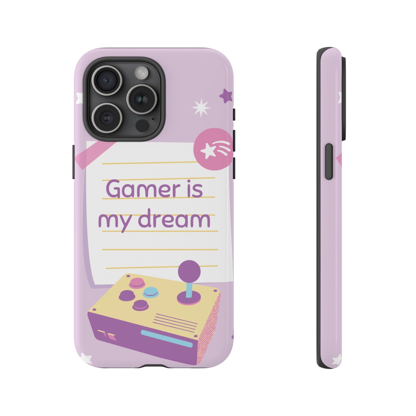 Gamer Is My Dream Job Wallpaper Phone Case | iPhone 15 Plus/ Pro, 14, 13, 12| Google Pixel 7, Pro, 5| Samsung Galaxy S23 All Major Phone Models