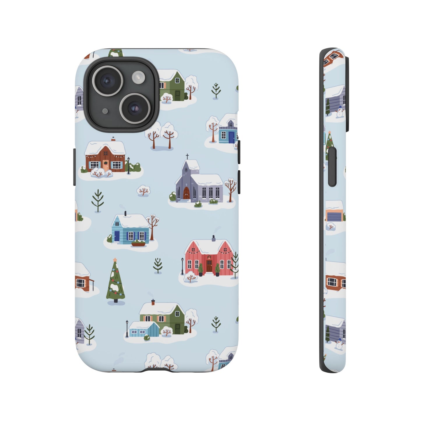 Snowy Merry Christmas Wallpaper Phone Case | iPhone 15 Plus/ Pro, 14, 13, 12| Google Pixel 7, Pro, 5| Samsung Galaxy S23 All Major Phone Models