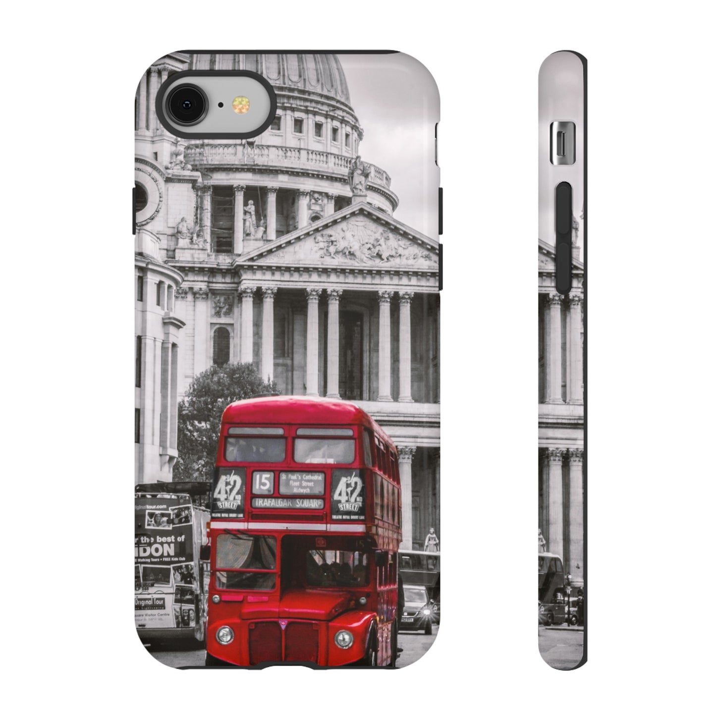 London Bus Wallpaper Phone Case | iPhone 15 Plus/ Pro, 14, 13, 12| Google Pixel 7, Pro, 5| Samsung Galaxy S23 All Major Phone Models