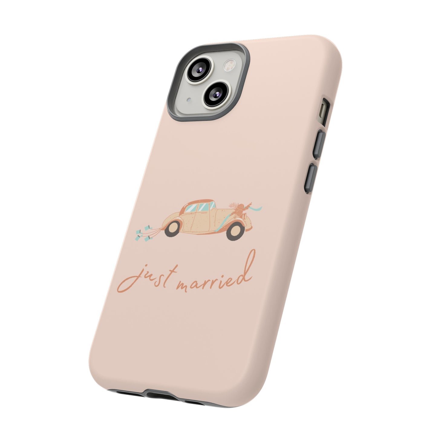 Just Married Phone Case | iPhone 15 Plus/ Pro, 14, 13, 12| Google Pixel 7, Pro, 5| Samsung Galaxy S23 All Major Phone Models