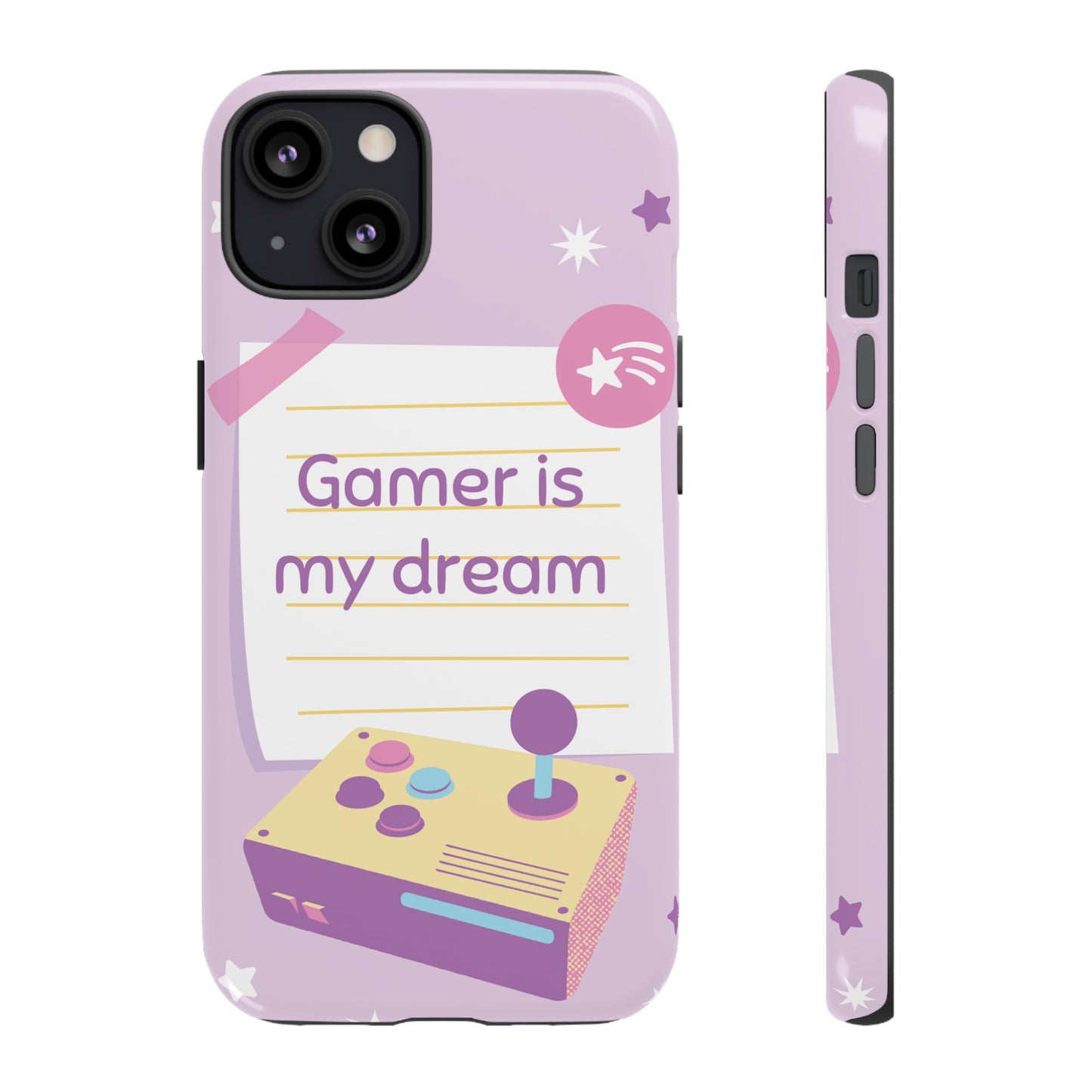 Gamer Is My Dream Job Wallpaper Phone Case | iPhone 15 Plus/ Pro, 14, 13, 12| Google Pixel 7, Pro, 5| Samsung Galaxy S23 All Major Phone Models