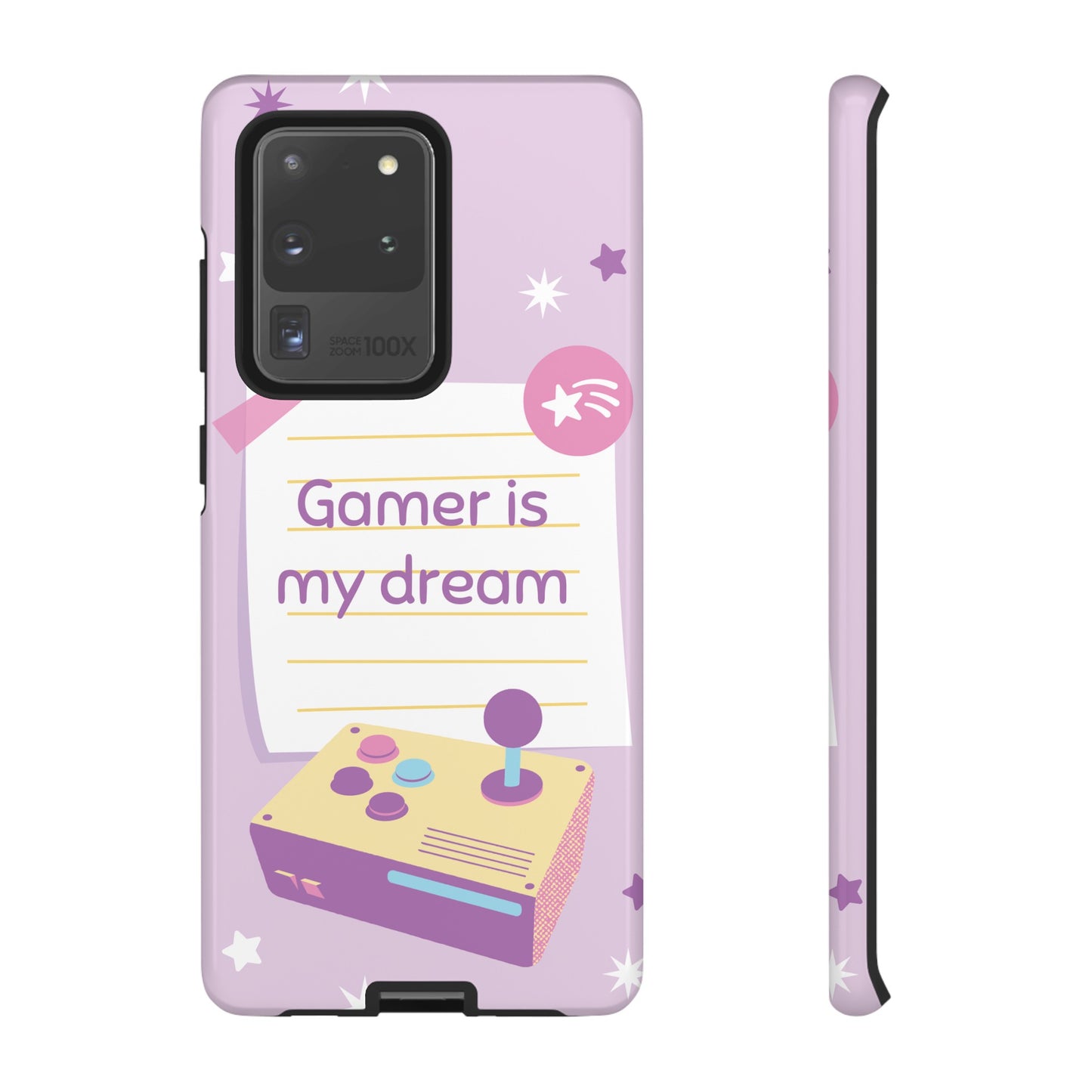 Gamer Is My Dream Job Wallpaper Phone Case | iPhone 15 Plus/ Pro, 14, 13, 12| Google Pixel 7, Pro, 5| Samsung Galaxy S23 All Major Phone Models