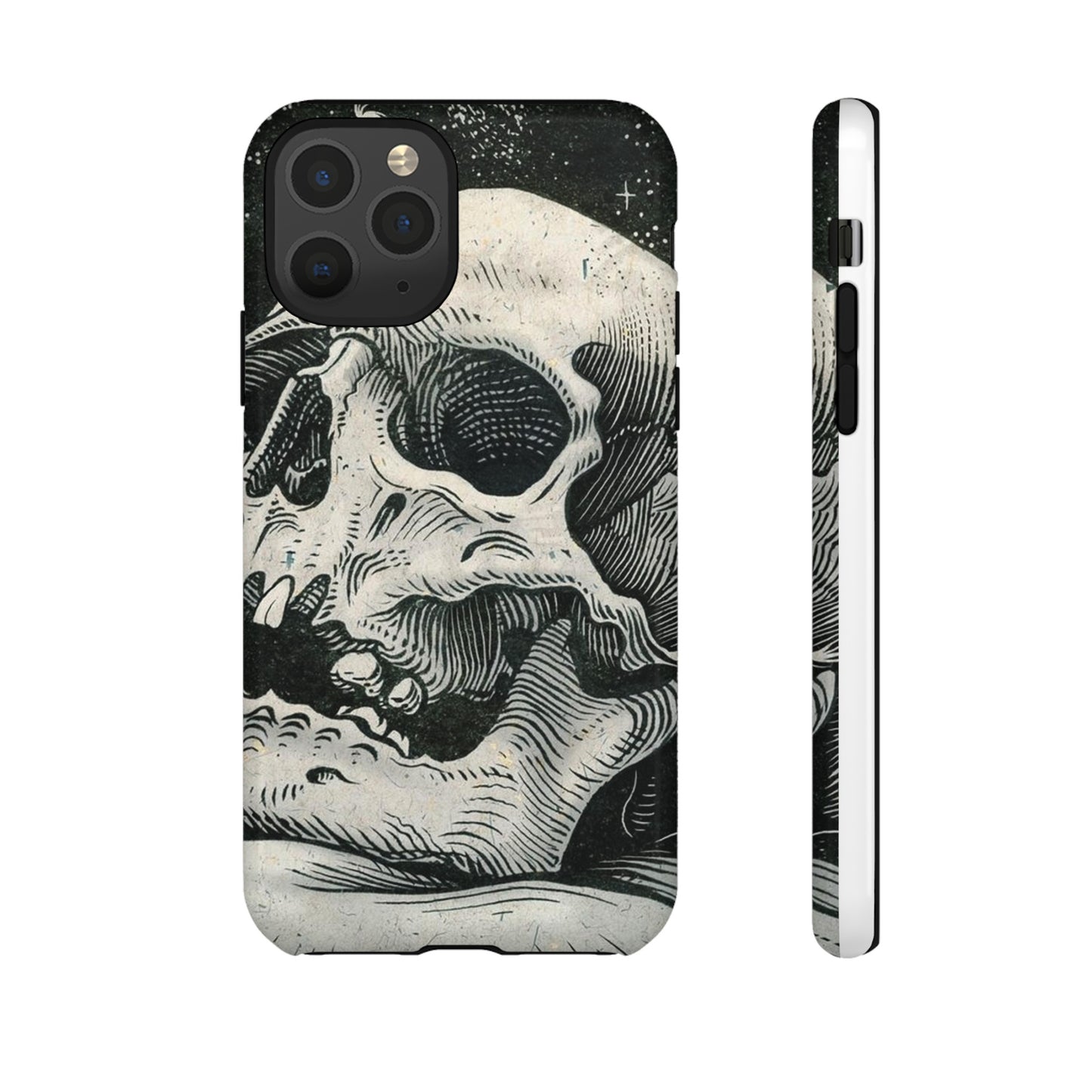 Skull Wallpaper Phone Case | iPhone 15 Plus/ Pro, 14, 13, 12| Google Pixel 7, Pro, 5| Samsung Galaxy S23 All Major Phone Models