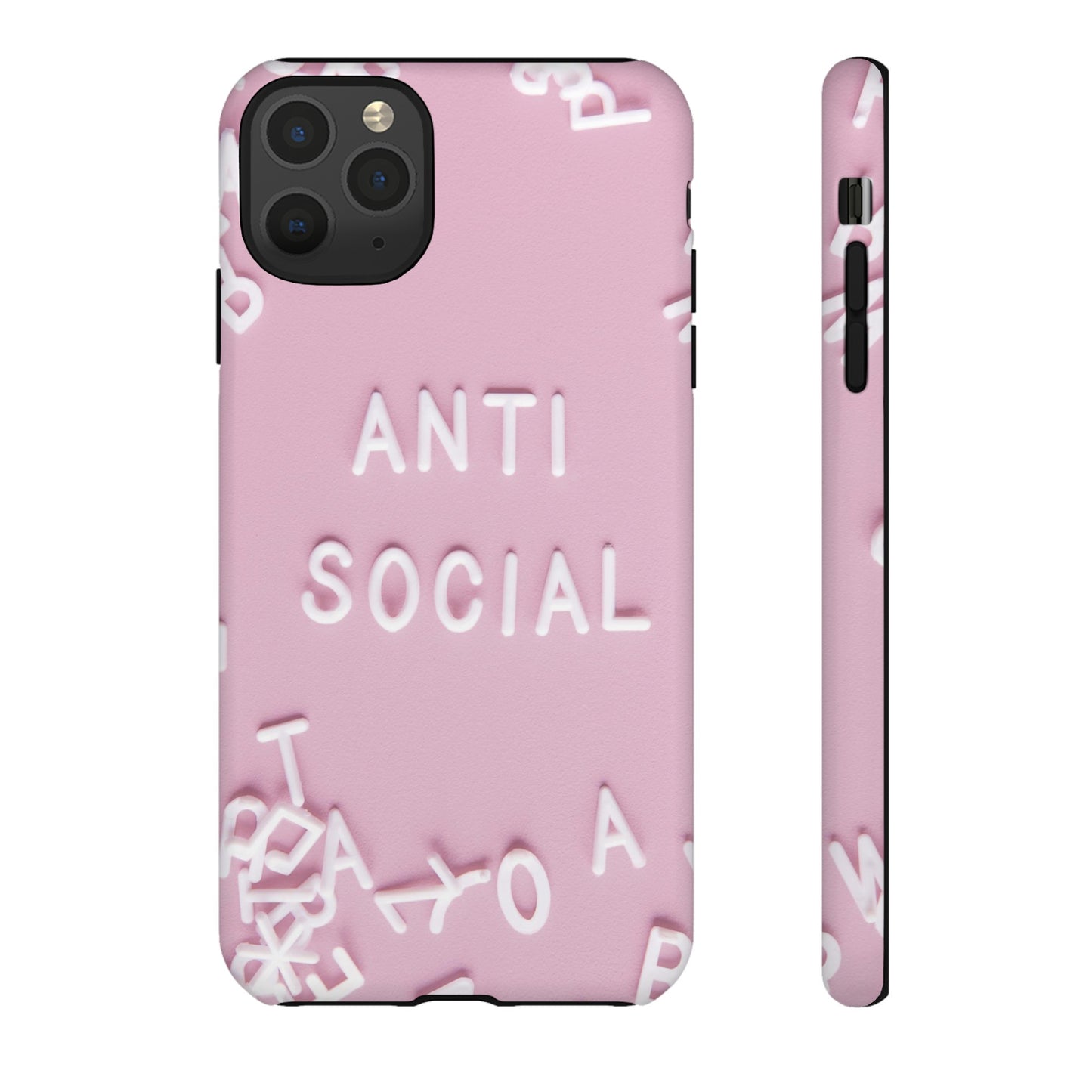 Anti Social Phone Case | iPhone 15 Plus/ Pro, 14, 13, 12| Google Pixel 7, Pro, 5| Samsung Galaxy S23 All Major Phone Models