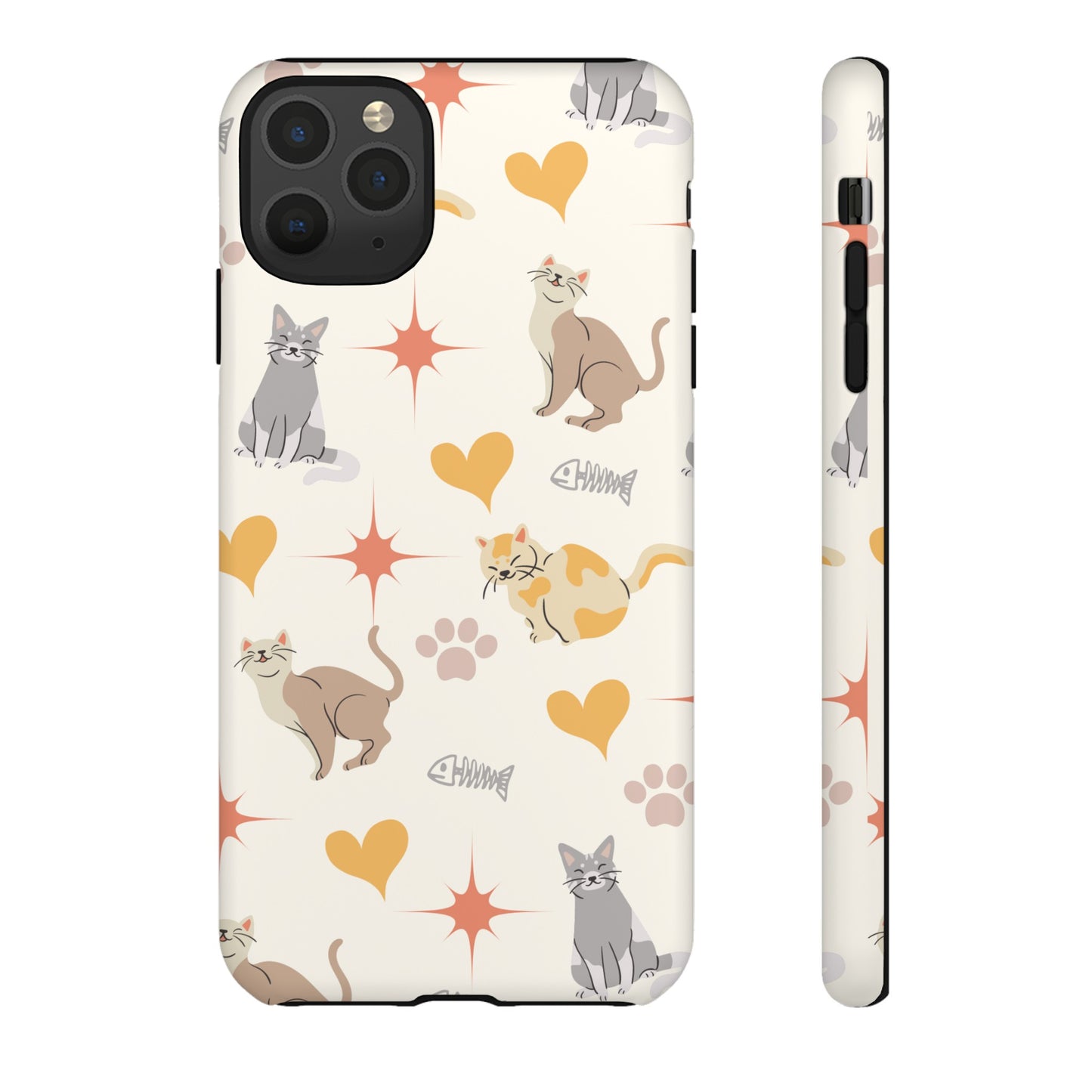 Cute Cat Wallpaper Phone Case | iPhone 15 Plus/ Pro, 14, 13, 12| Google Pixel 7, Pro, 5| Samsung Galaxy S23 All Major Phone Models