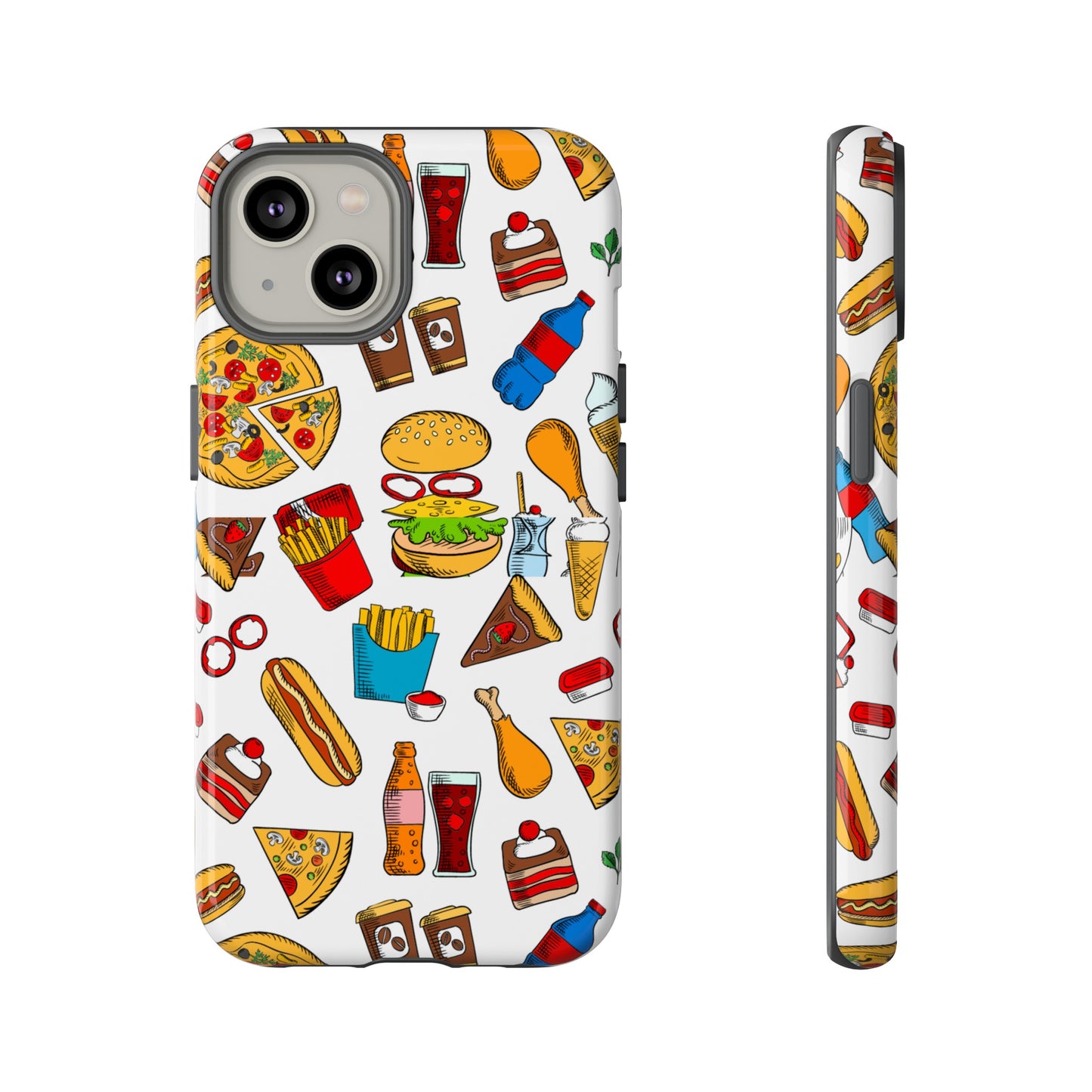 Fast Food Wallpaper Phone Case | iPhone 15 Plus/ Pro, 14, 13, 12| Google Pixel 7, Pro, 5| Samsung Galaxy S23 All Major Phone Models