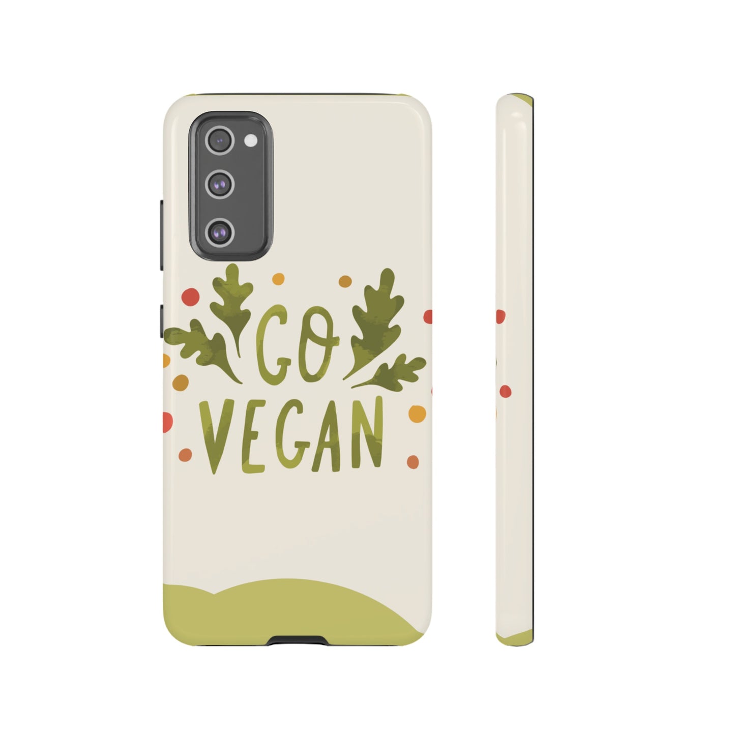 Go Vegan Wallpaper Phone Case | iPhone 15 Plus/ Pro, 14, 13, 12| Google Pixel 7, Pro, 5| Samsung Galaxy S23 All Major Phone Models