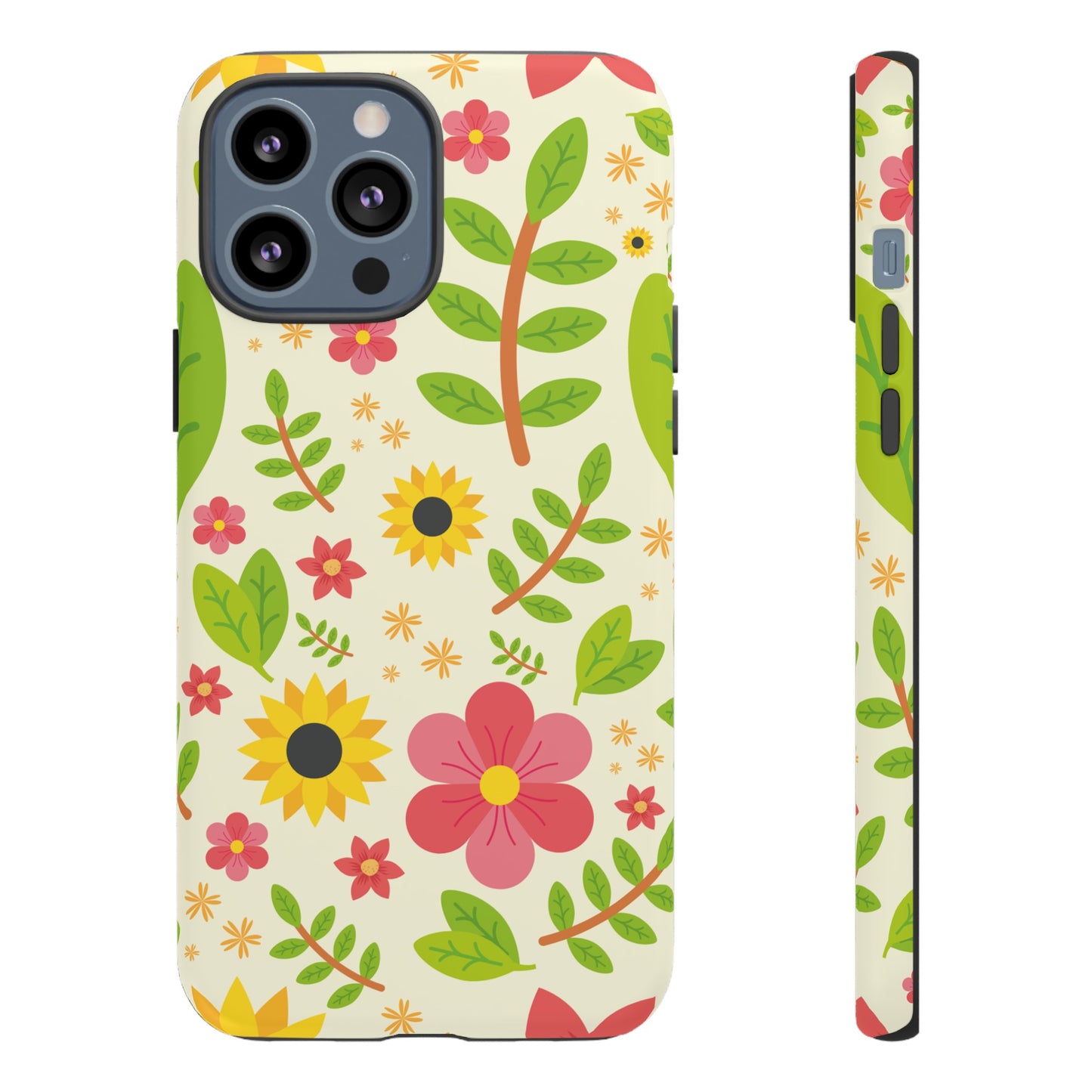 Botanical Flowers Phone Case | iPhone 15 Plus/ Pro, 14, 13, 12| Google Pixel 7, Pro, 5| Samsung Galaxy S23 All Major Phone Models