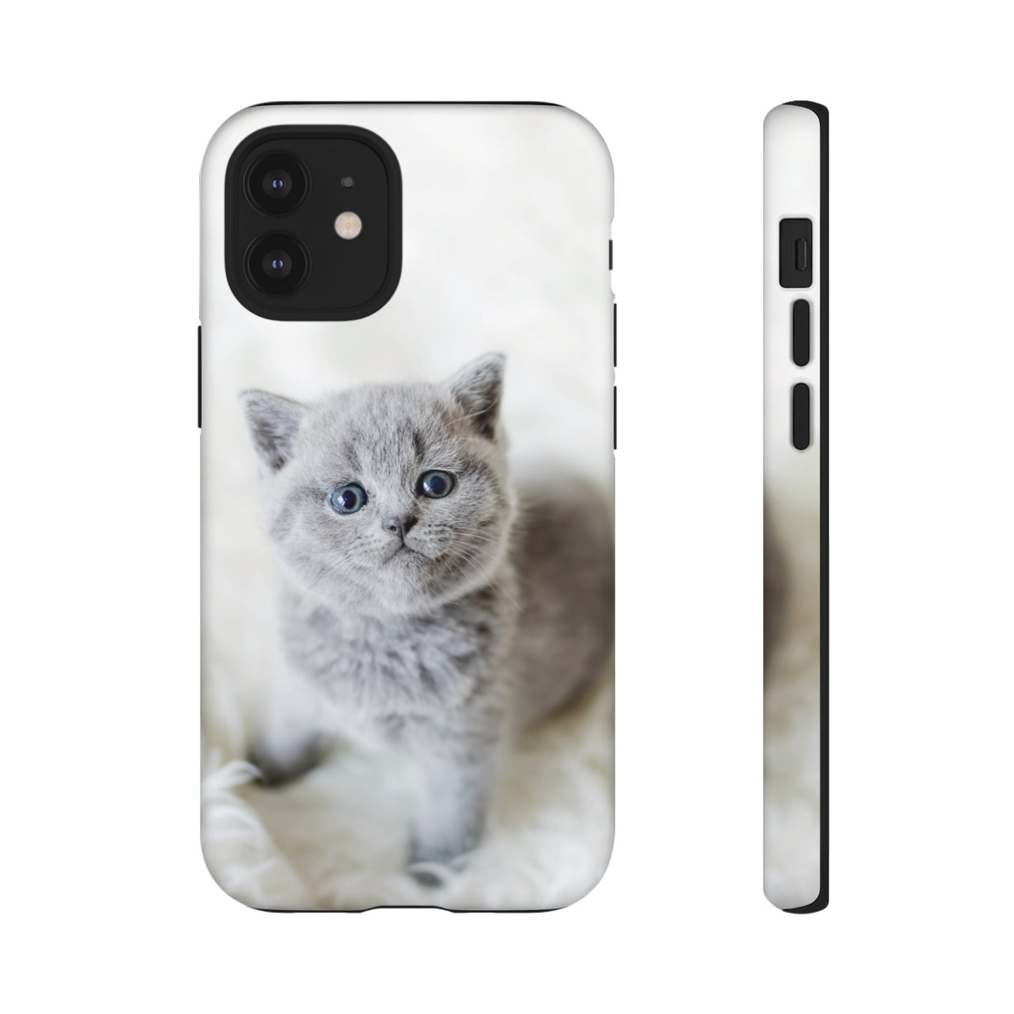 Grey Kitten Wallpaper Phone Case | iPhone 15 Plus/ Pro, 14, 13, 12| Google Pixel 7, Pro, 5| Samsung Galaxy S23 All Major Phone Models