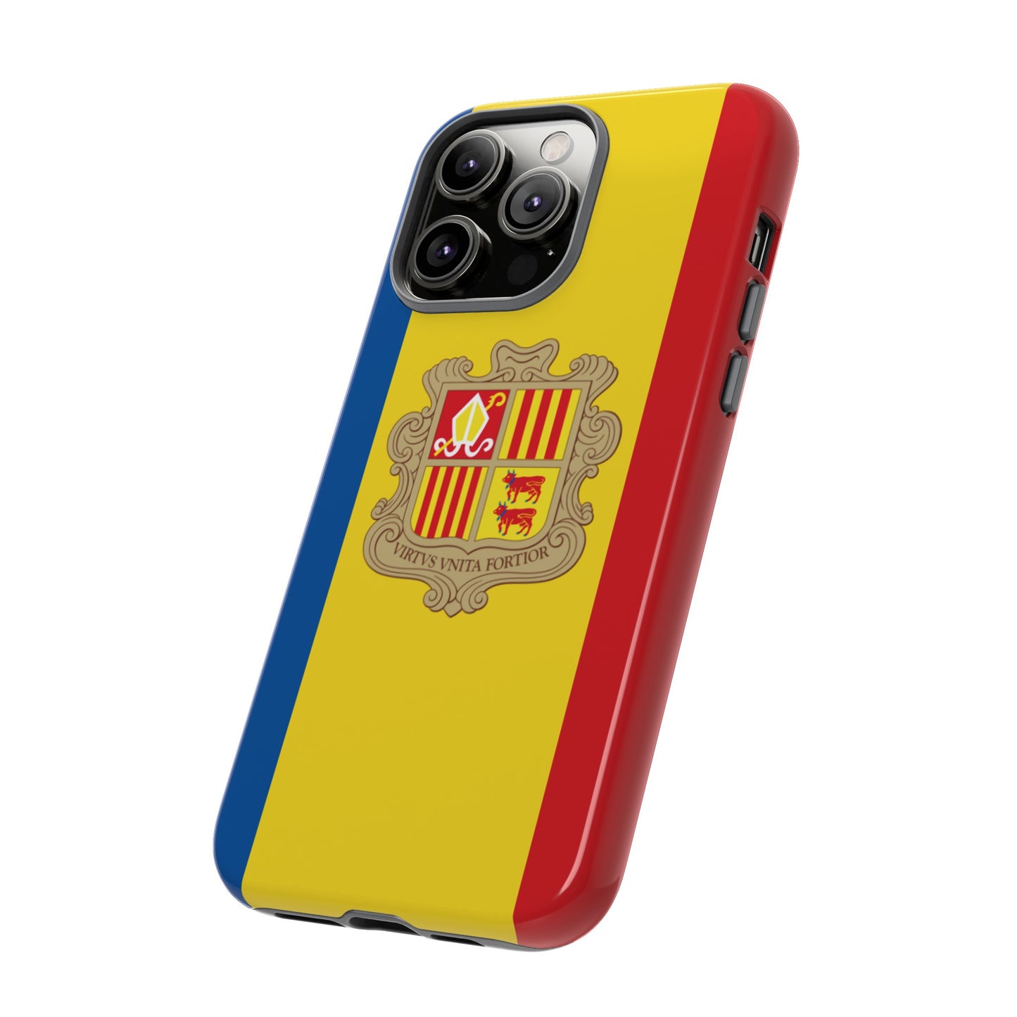 Andorra Flag Phone Case | iPhone 15 Plus/ Pro, 14, 13, 12| Google Pixel 7, Pro, 5| Samsung Galaxy S23 All Major Phone Models