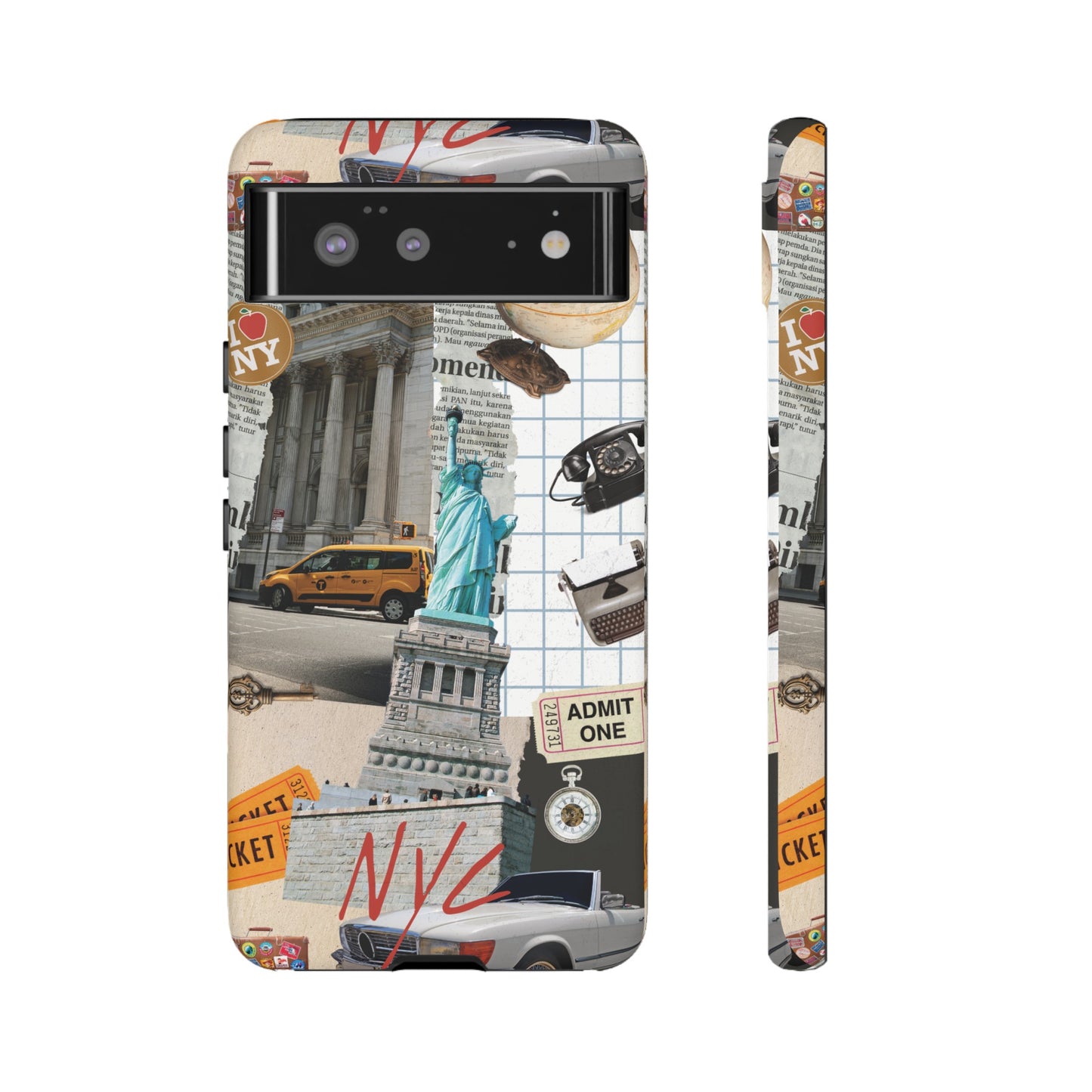 New York City Collage Wallpaper Phone Case | iPhone 15 Plus/ Pro, 14, 13, 12| Google Pixel 7, Pro, 5| Samsung Galaxy S23 All Major Phone Models