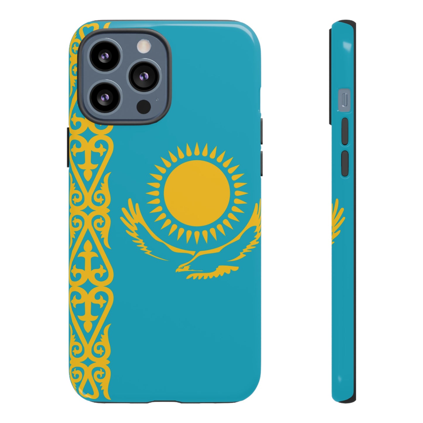 Kazakhstan Flag Phone Case | iPhone 15 Plus/ Pro, 14, 13, 12| Google Pixel 7, Pro, 5| Samsung Galaxy S23 All Major Phone Models