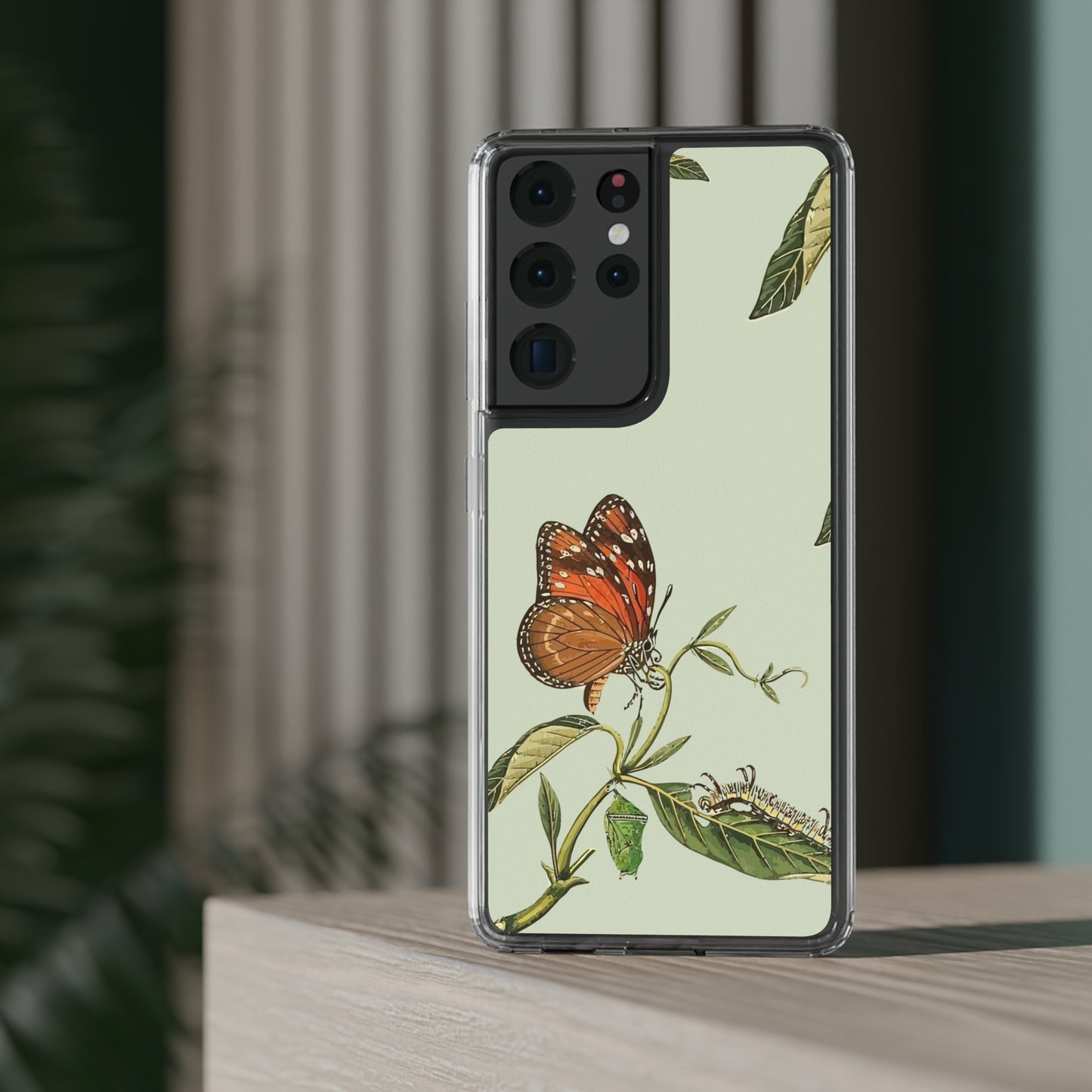 Orange Butterfly Wallpaper Phone Case | iPhone 15 Plus/ Pro, 14, 13, 12| Google Pixel 7, Pro, 5| Samsung Galaxy S23 All Major Phone Models