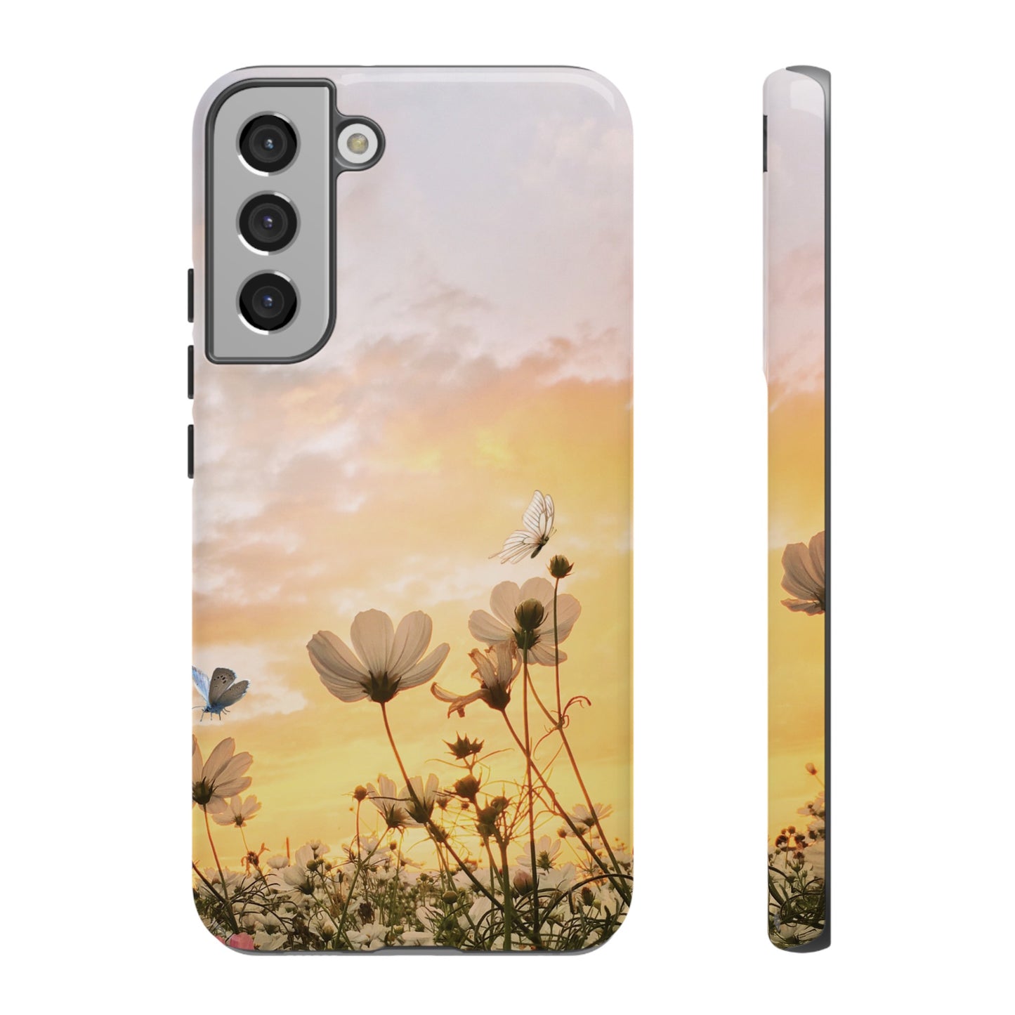 Flowers At Sunset Wallpaper Phone Case | iPhone 15 Plus/ Pro, 14, 13, 12| Google Pixel 7, Pro, 5| Samsung Galaxy S23 All Major Phone Models