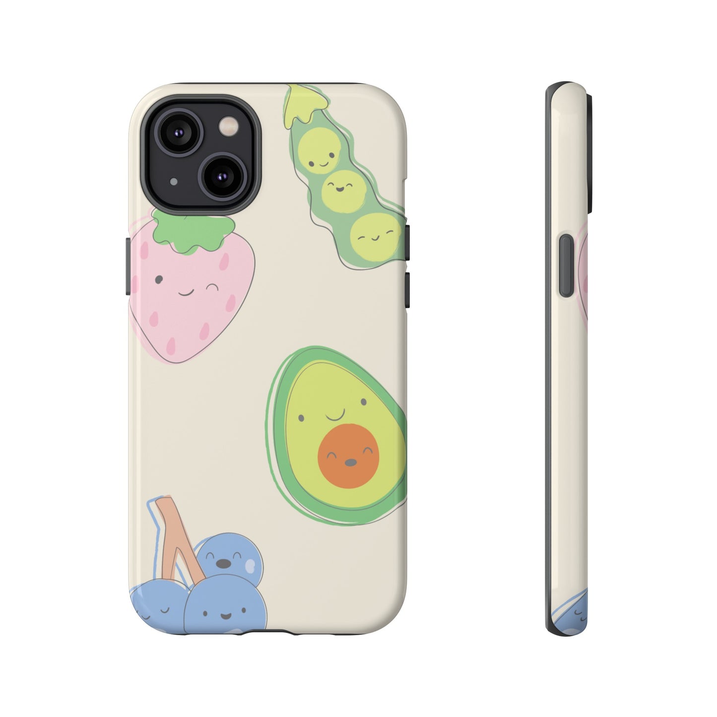 Happy Food Wallpaper Phone Case | iPhone 15 Plus/ Pro, 14, 13, 12| Google Pixel 7, Pro, 5| Samsung Galaxy S23 All Major Phone Models