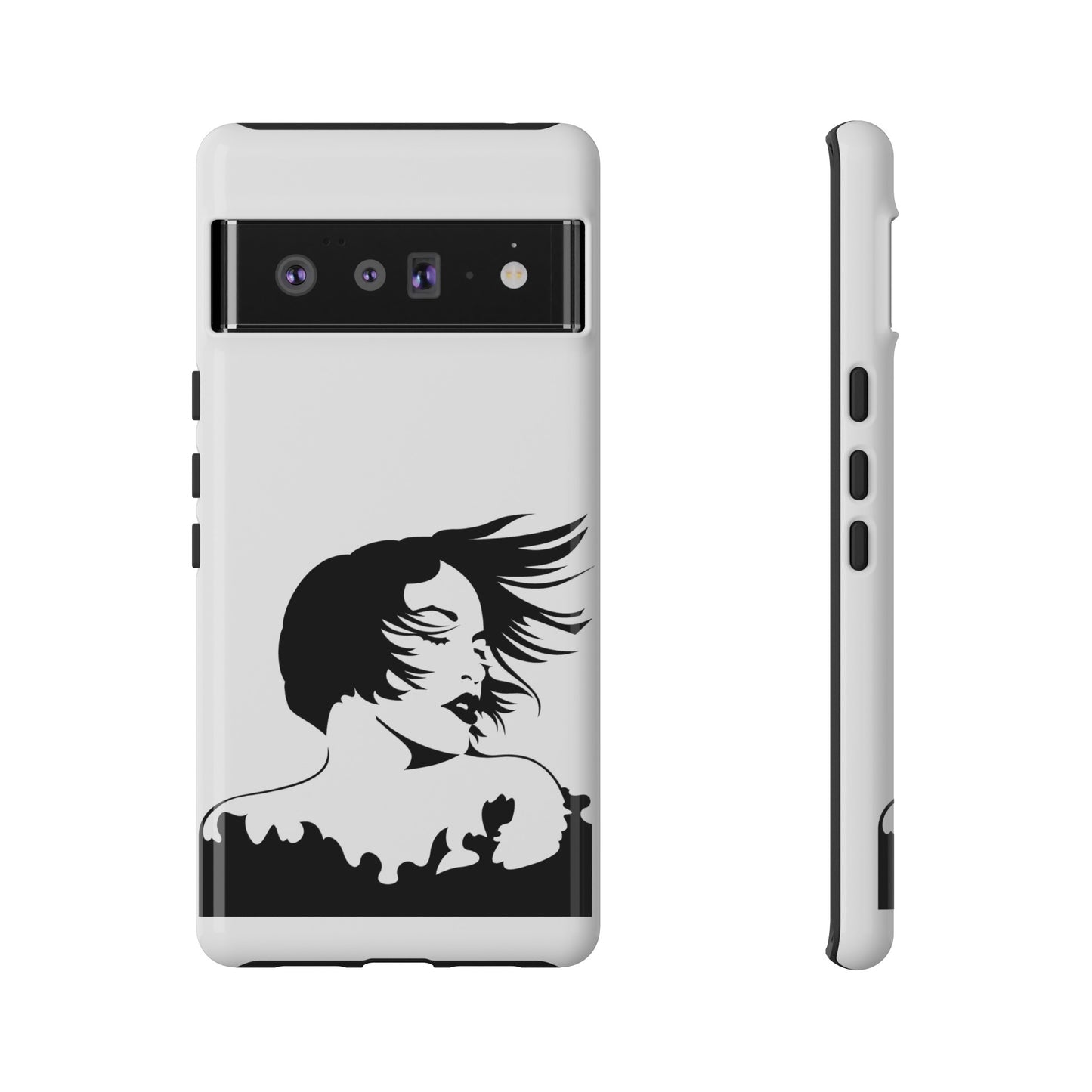 Woman In The Wind Phone Case | iPhone 15 Plus/ Pro, 14, 13, 12| Google Pixel 7, Pro, 5| Samsung Galaxy S23 All Major Phone Models