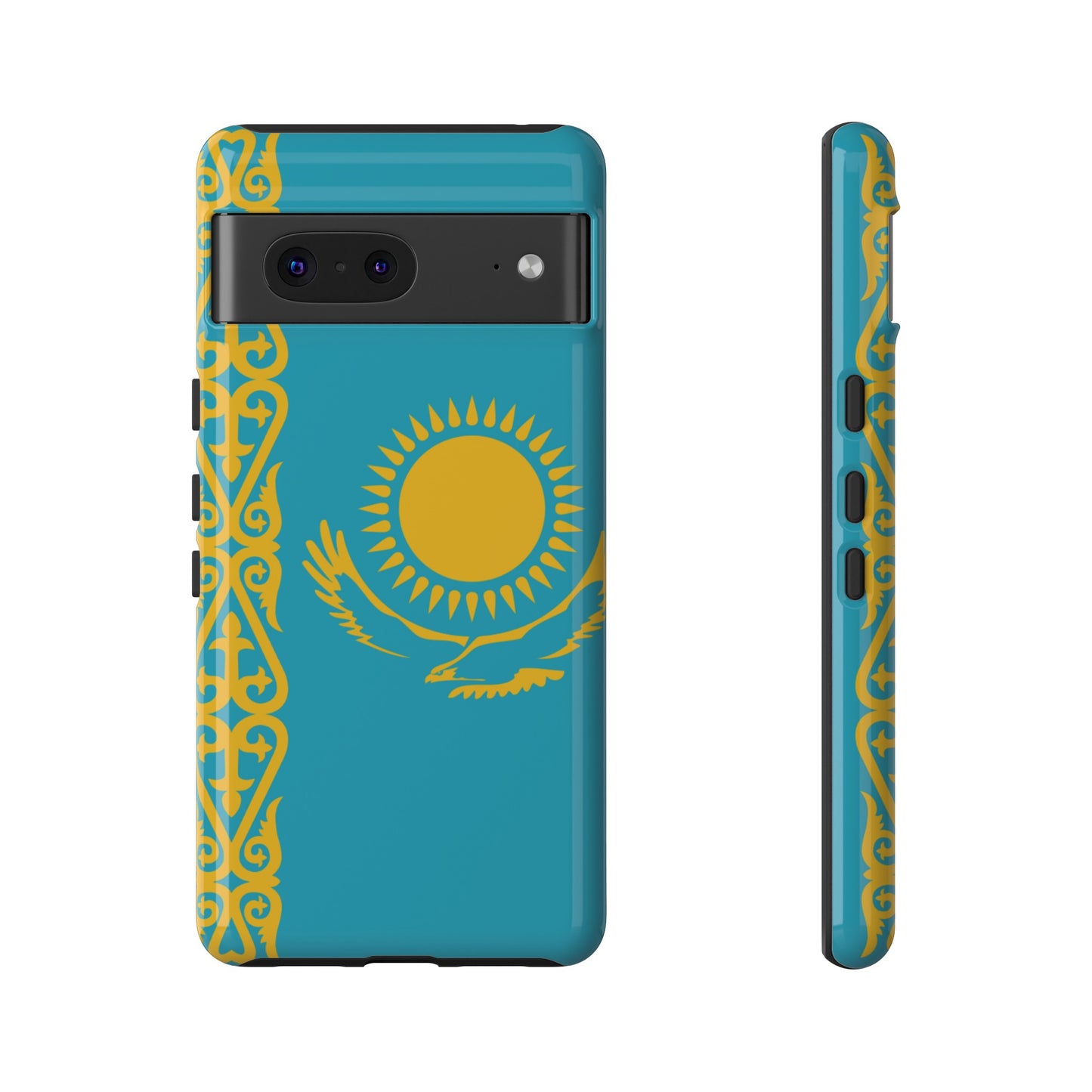 Kazakhstan Flag Phone Case | iPhone 15 Plus/ Pro, 14, 13, 12| Google Pixel 7, Pro, 5| Samsung Galaxy S23 All Major Phone Models