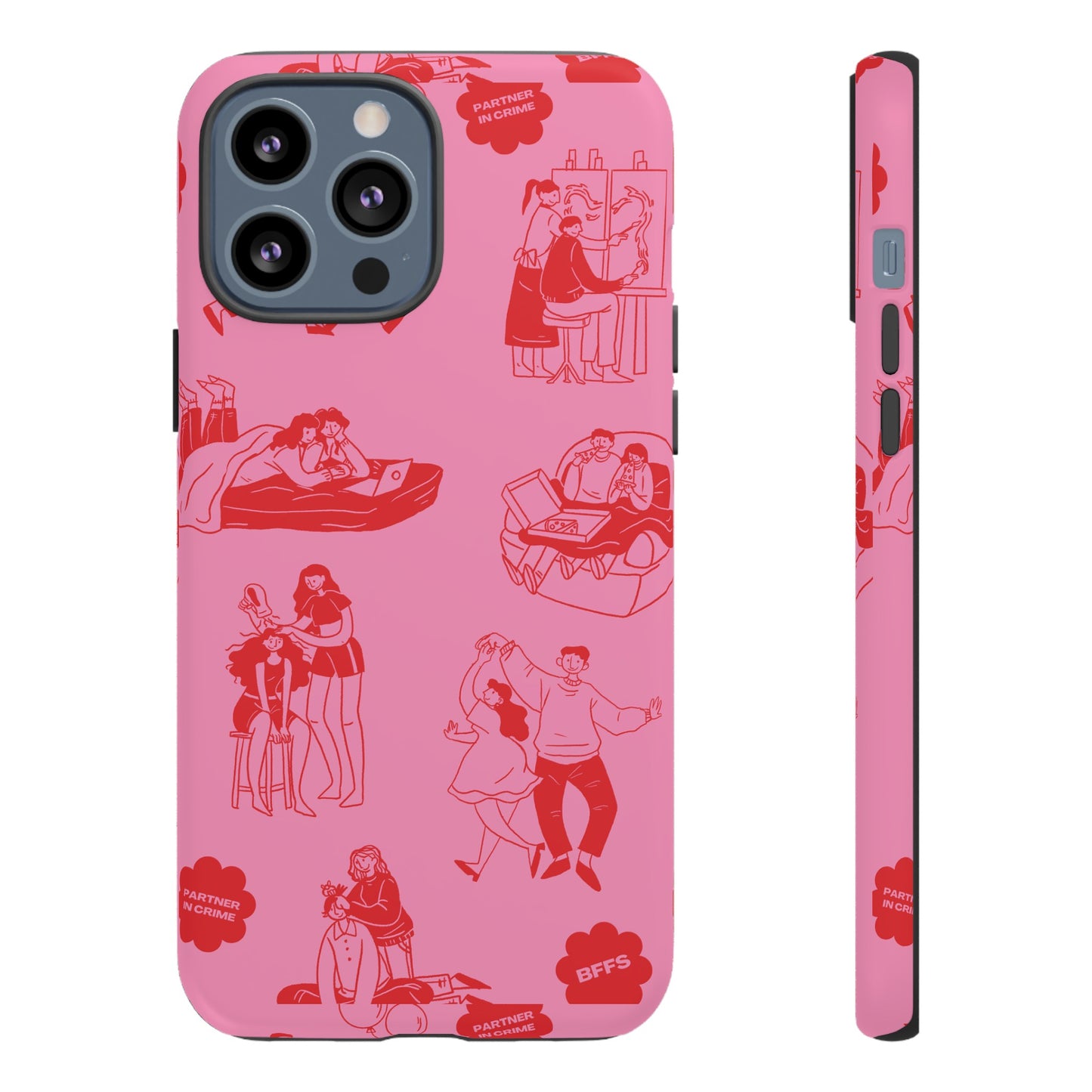 Pink Valentine's Day Wallpaper Phone Case | iPhone 15 Plus/ Pro, 14, 13, 12| Google Pixel 7, Pro, 5| Samsung Galaxy S23 All Major Phone Models