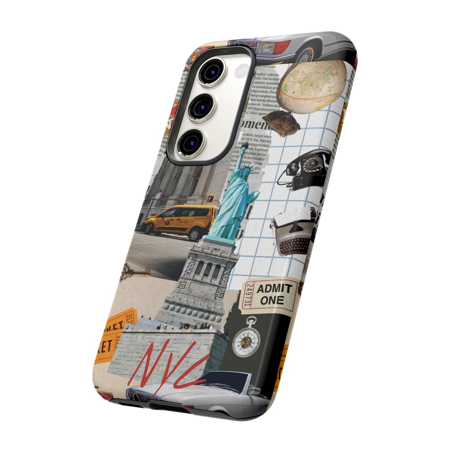 New York City Collage Wallpaper Phone Case | iPhone 15 Plus/ Pro, 14, 13, 12| Google Pixel 7, Pro, 5| Samsung Galaxy S23 All Major Phone Models