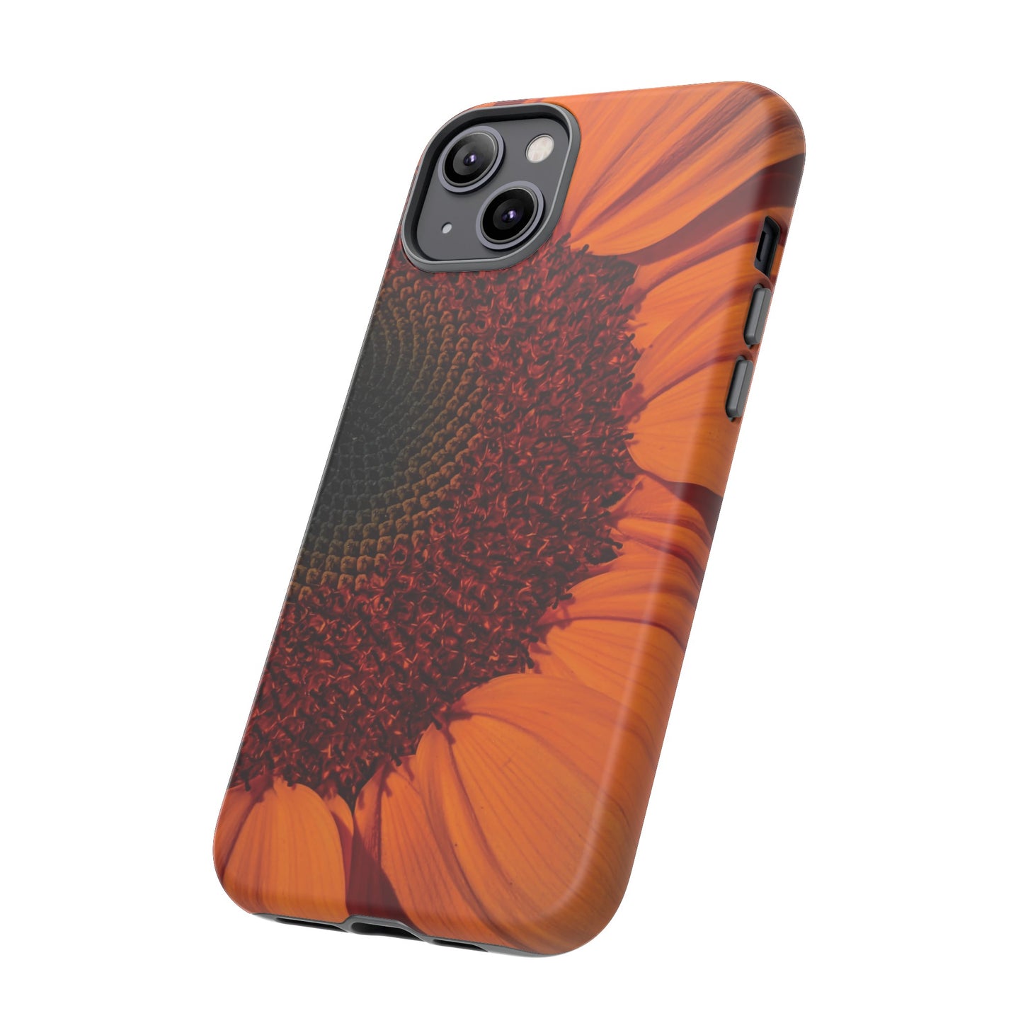 Orange Sunflower Wallpaper Phone Case | iPhone 15 Plus/ Pro, 14, 13, 12| Google Pixel 7, Pro, 5| Samsung Galaxy S23 All Major Phone Models