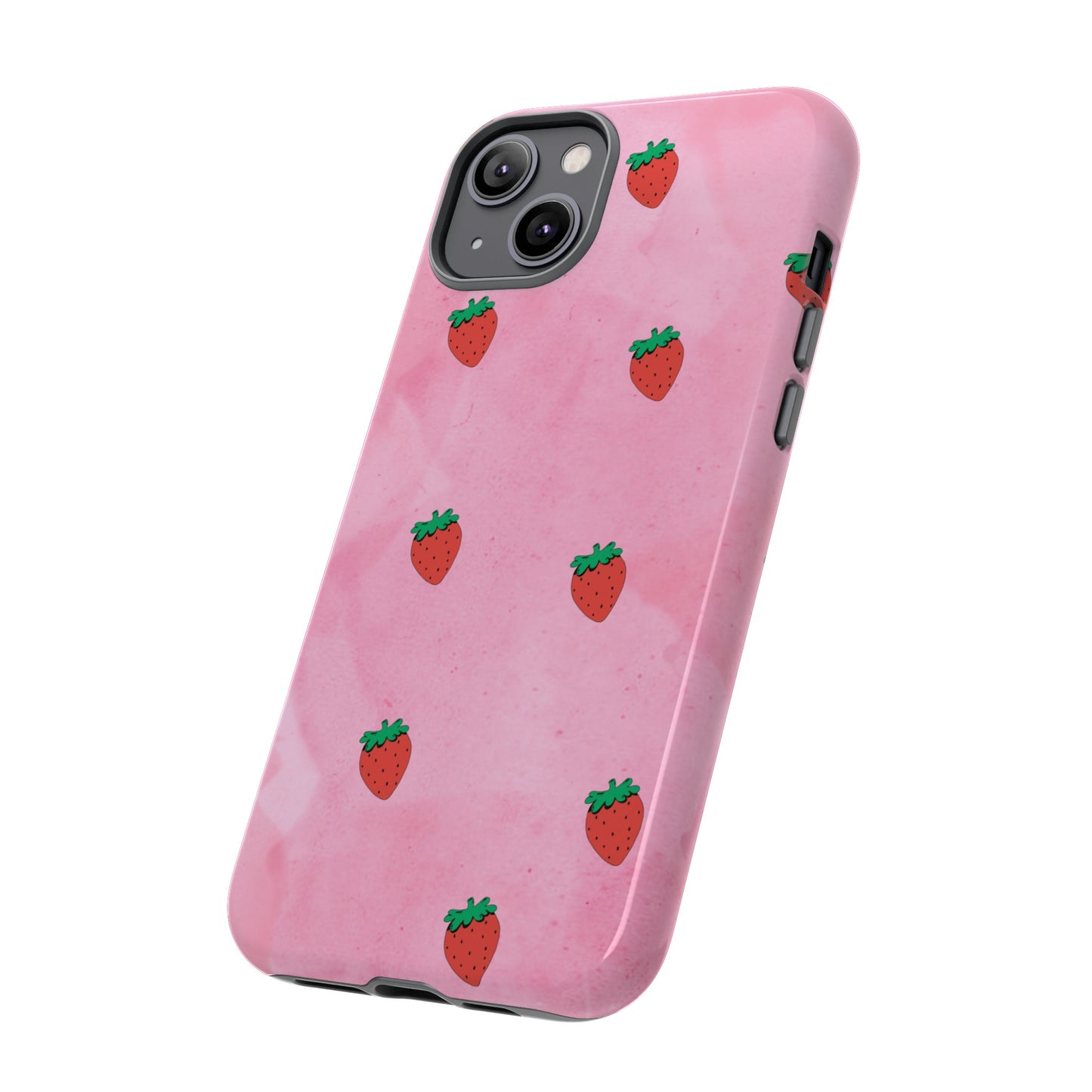 Strawberry Wallpaper Phone Case | iPhone 15 Plus/ Pro, 14, 13, 12| Google Pixel 7, Pro, 5| Samsung Galaxy S23 All Major Phone Models