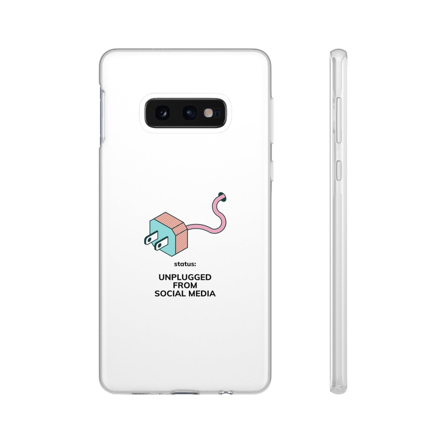 Unplugged From Social Media Phone Case | iPhone 15 Plus/ Pro, 14, 13, 12| Google Pixel 7, Pro, 5| Samsung Galaxy S23 All Major Phone Models