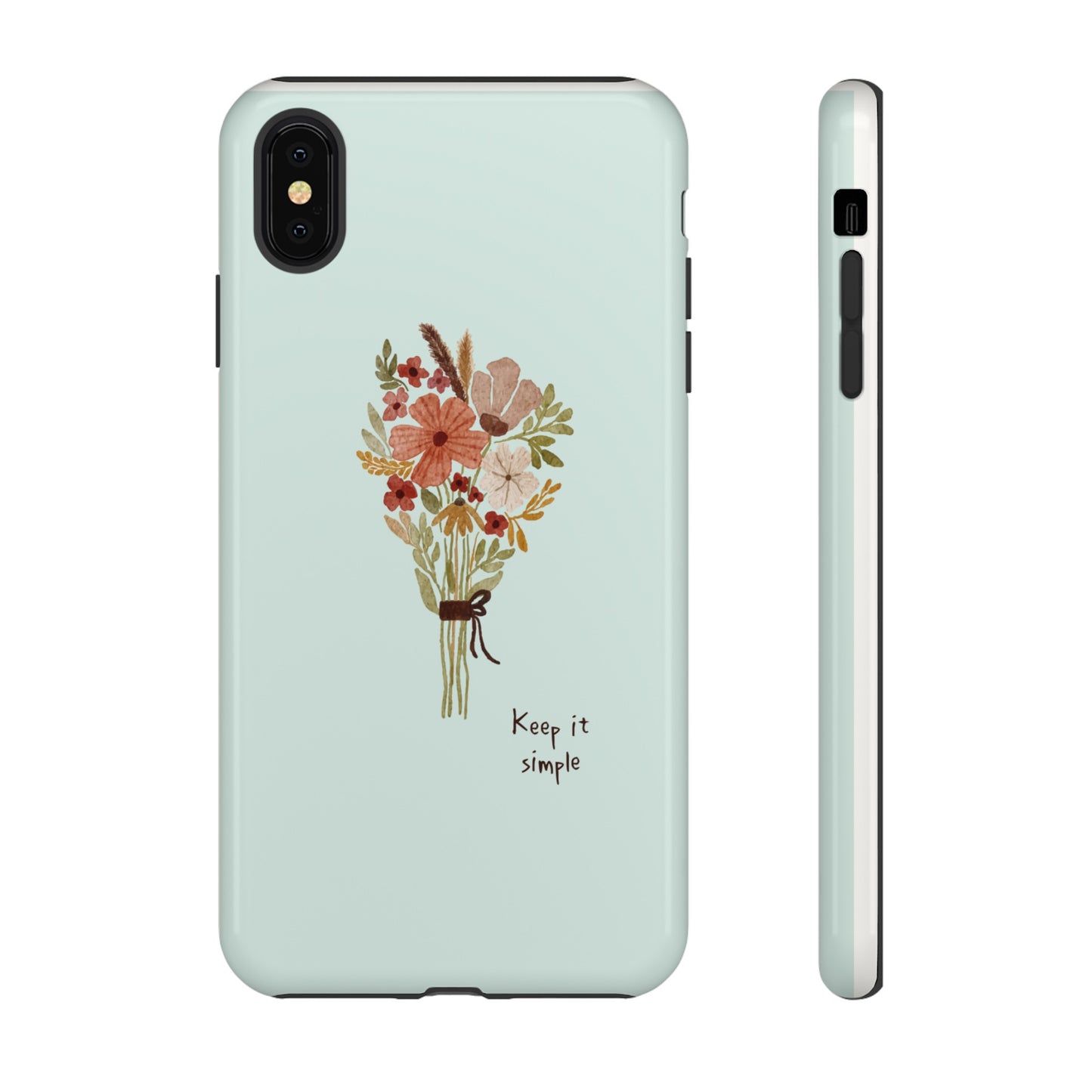 Keep It Simple Wallpaper Phone Case | iPhone 15 Plus/ Pro, 14, 13, 12| Google Pixel 7, Pro, 5| Samsung Galaxy S23 All Major Phone Models