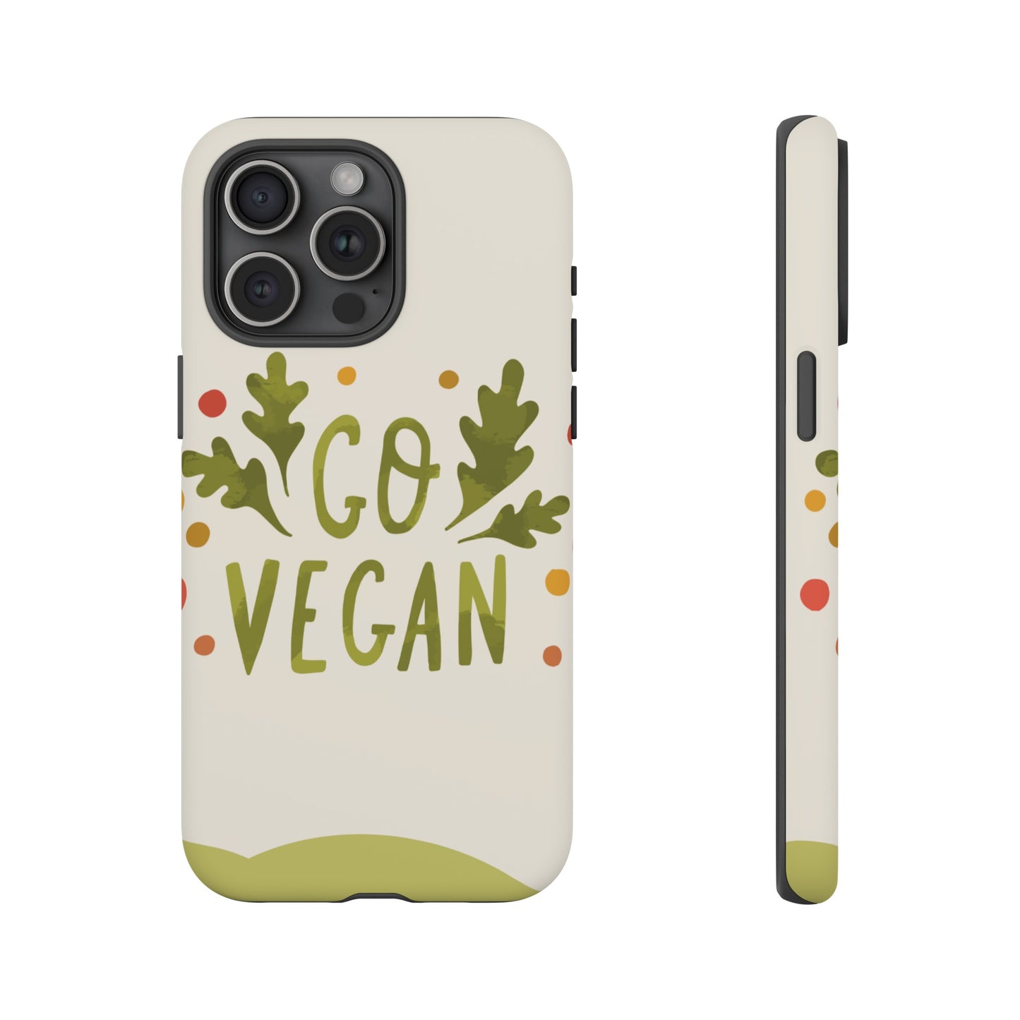 Go Vegan Wallpaper Phone Case | iPhone 15 Plus/ Pro, 14, 13, 12| Google Pixel 7, Pro, 5| Samsung Galaxy S23 All Major Phone Models