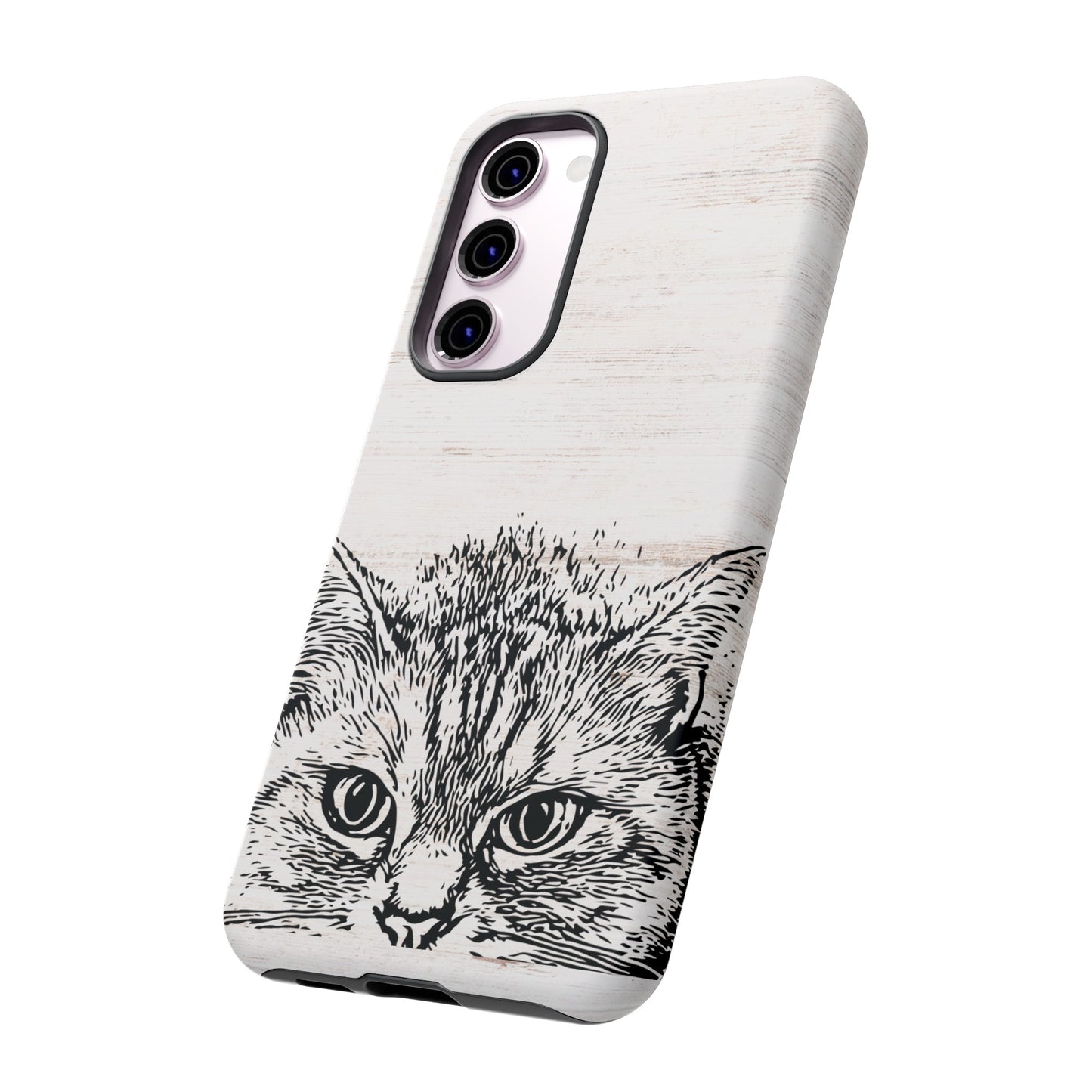 Close- Up Cat Wallpaper Phone Case | iPhone 15 Plus/ Pro, 14, 13, 12| Google Pixel 7, Pro, 5| Samsung Galaxy S23 All Major Phone Models