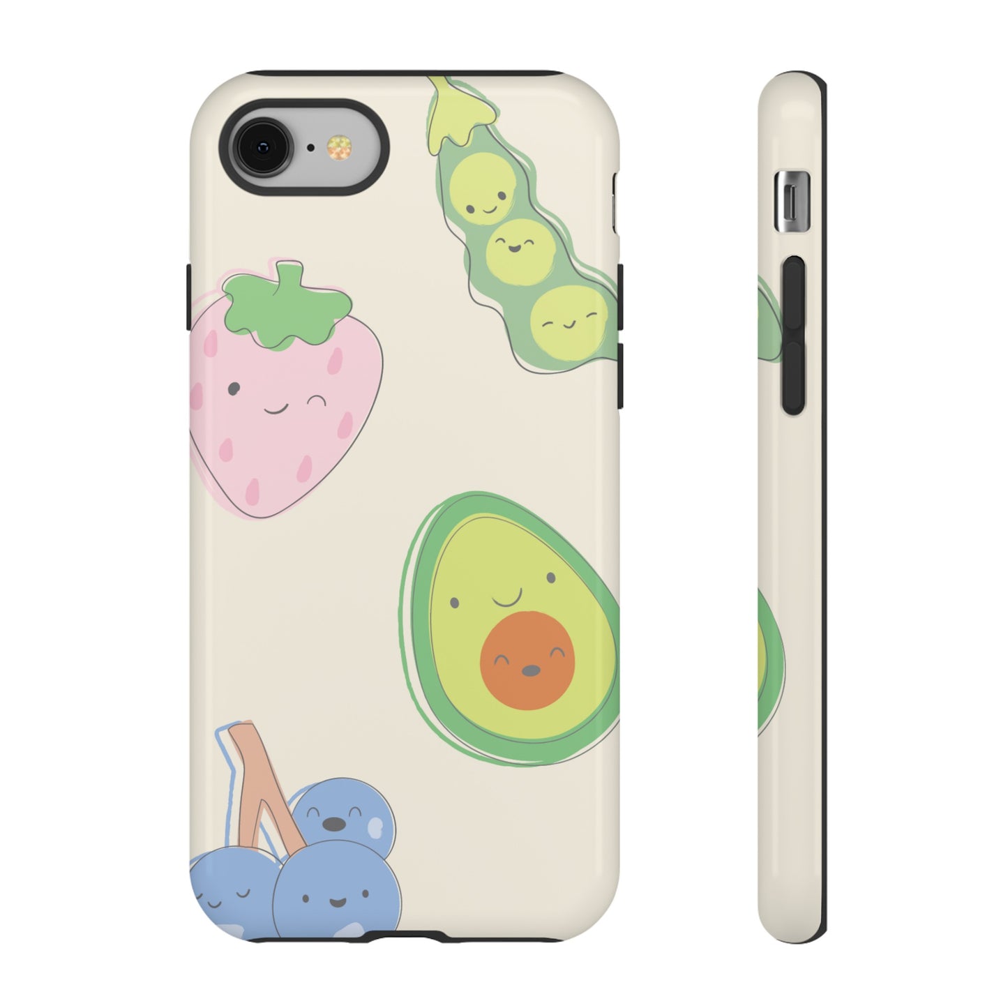 Happy Food Wallpaper Phone Case | iPhone 15 Plus/ Pro, 14, 13, 12| Google Pixel 7, Pro, 5| Samsung Galaxy S23 All Major Phone Models