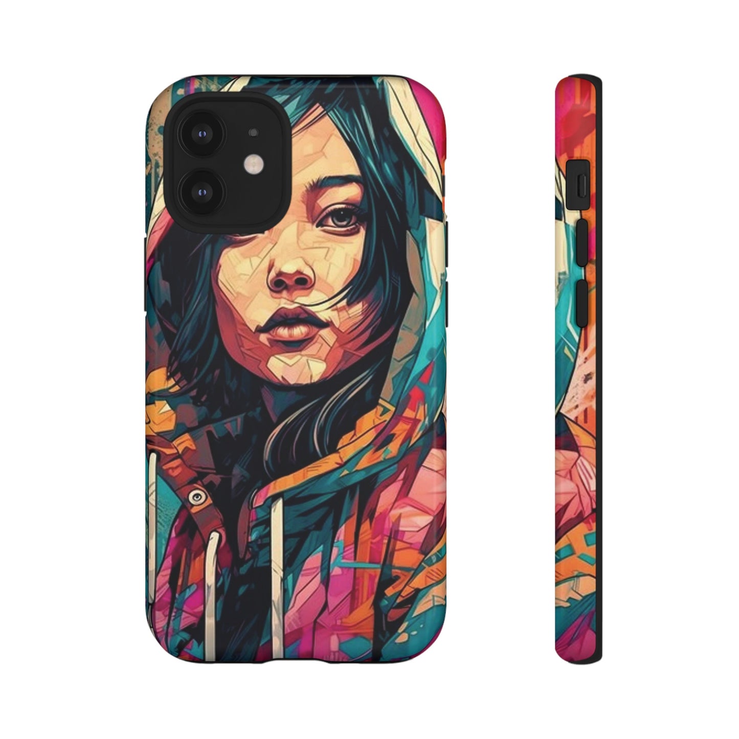 Girl Painting Wallpaper Phone Case | iPhone 15 Plus/ Pro, 14, 13, 12| Google Pixel 7, Pro, 5| Samsung Galaxy S23 All Major Phone Models