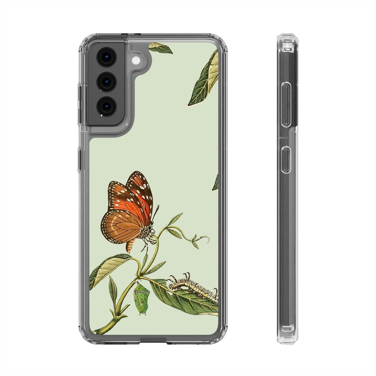 Orange Butterfly Wallpaper Phone Case | iPhone 15 Plus/ Pro, 14, 13, 12| Google Pixel 7, Pro, 5| Samsung Galaxy S23 All Major Phone Models