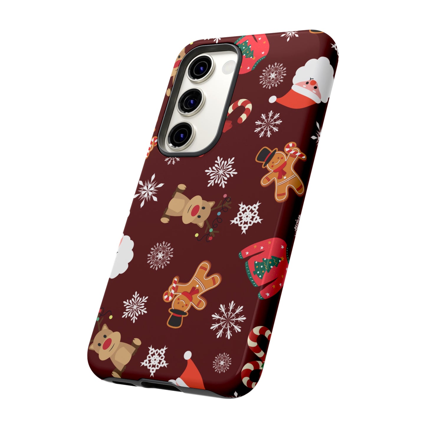 Festive Christmas Wallpaper Phone Case | iPhone 15 Plus/ Pro, 14, 13, 12| Google Pixel 7, Pro, 5| Samsung Galaxy S23 All Major Phone Models