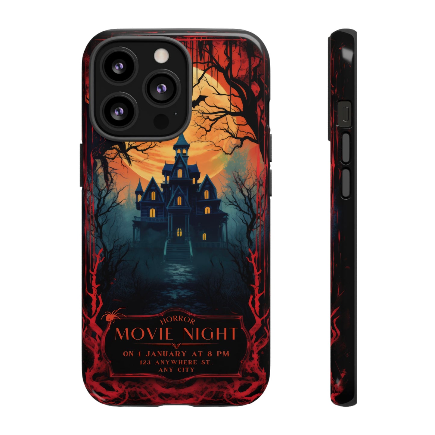 Horror Movie Night Phone Case | iPhone 15 Plus/ Pro, 14, 13, 12| Google Pixel 7, Pro, 5| Samsung Galaxy S23 All Major Phone Models