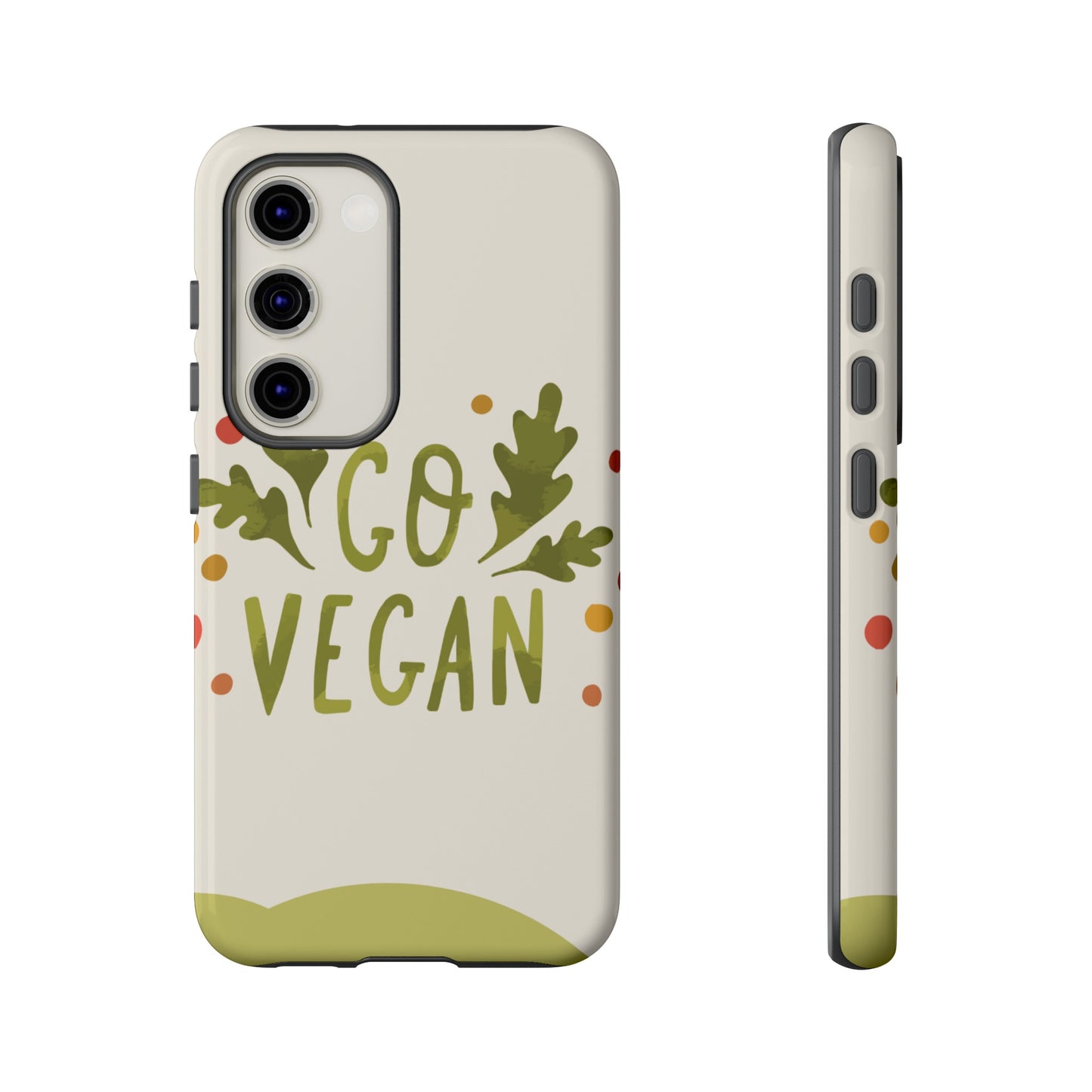 Go Vegan Wallpaper Phone Case | iPhone 15 Plus/ Pro, 14, 13, 12| Google Pixel 7, Pro, 5| Samsung Galaxy S23 All Major Phone Models